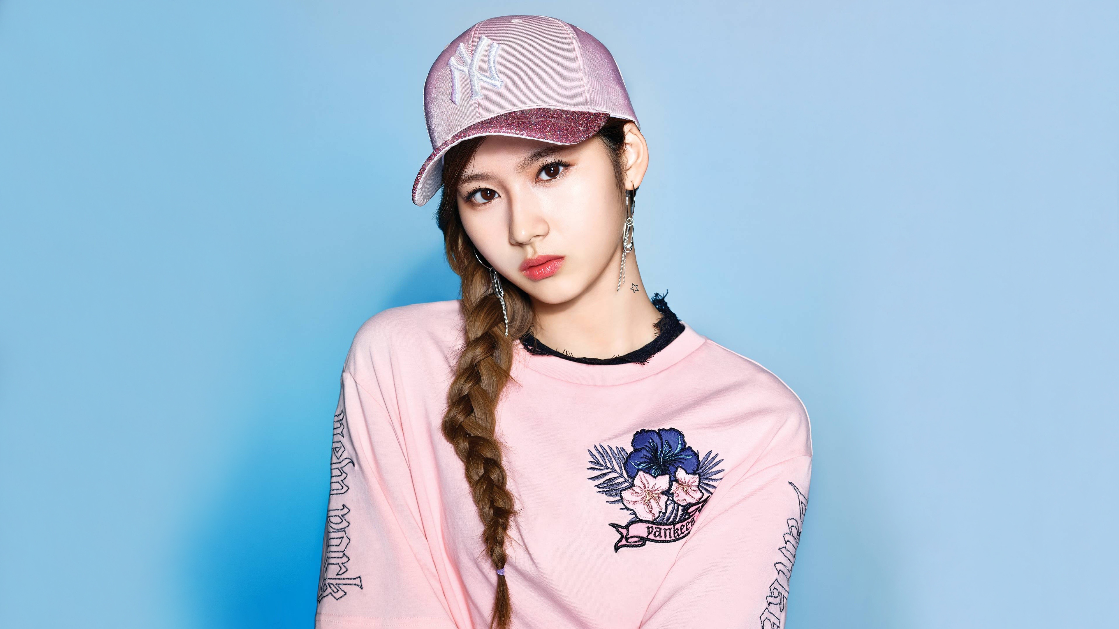 MLB collaboration, Sana (TWICE) Wallpaper, 3840x2160 4K Desktop