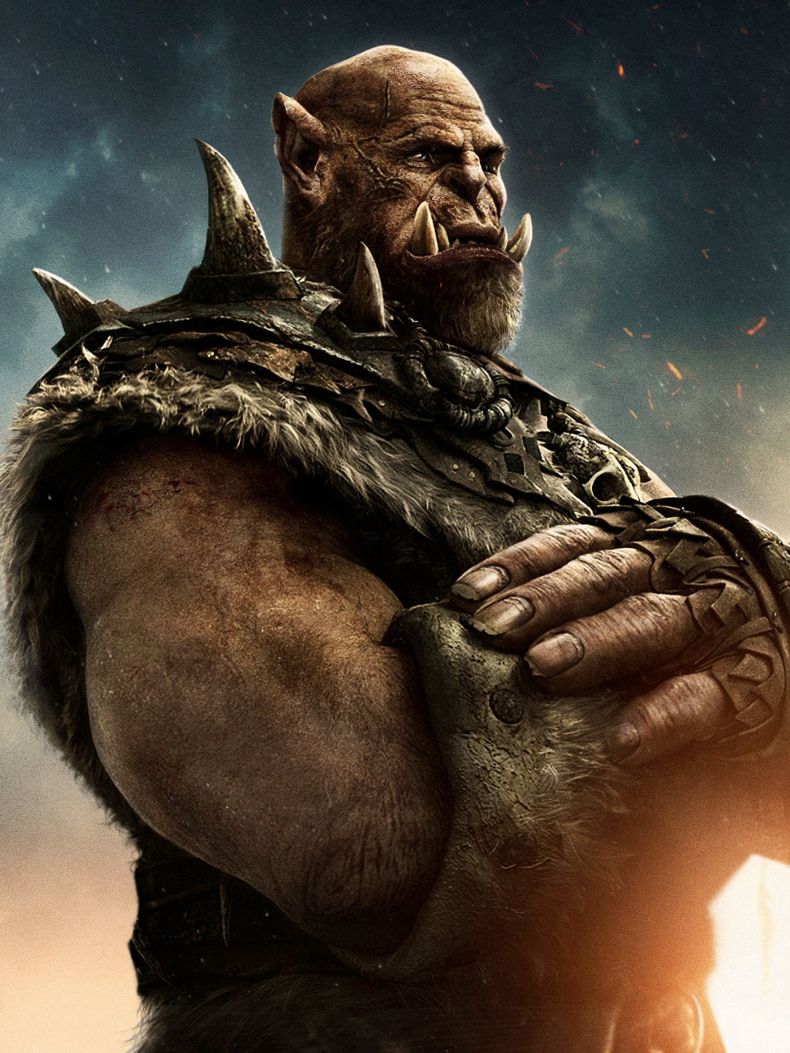 Warcraft Movie, Orc, New York-inspired wallpaper, 1540x2050 HD Phone