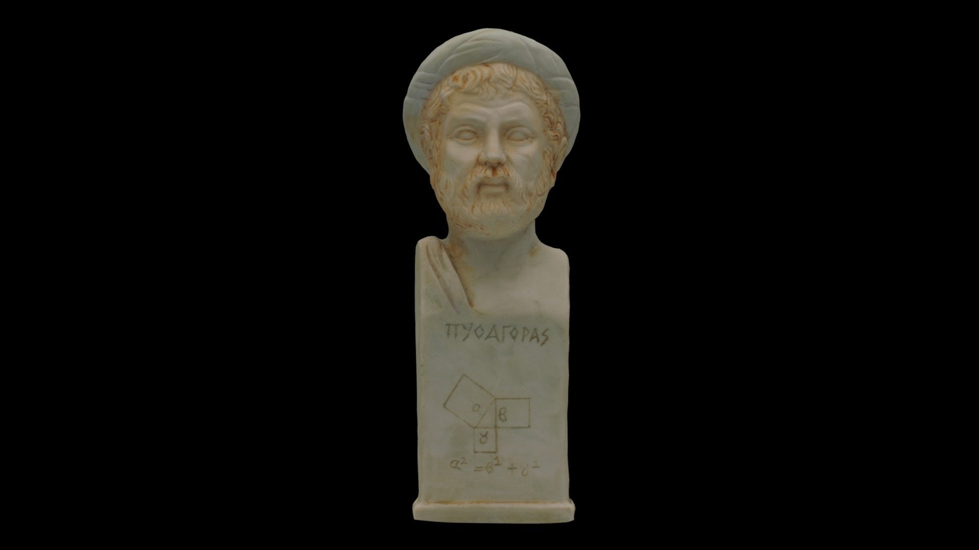 Pythagoras, 3D model, Lefteriskaraeleft, Sketchfab, 1920x1080 Full HD Desktop