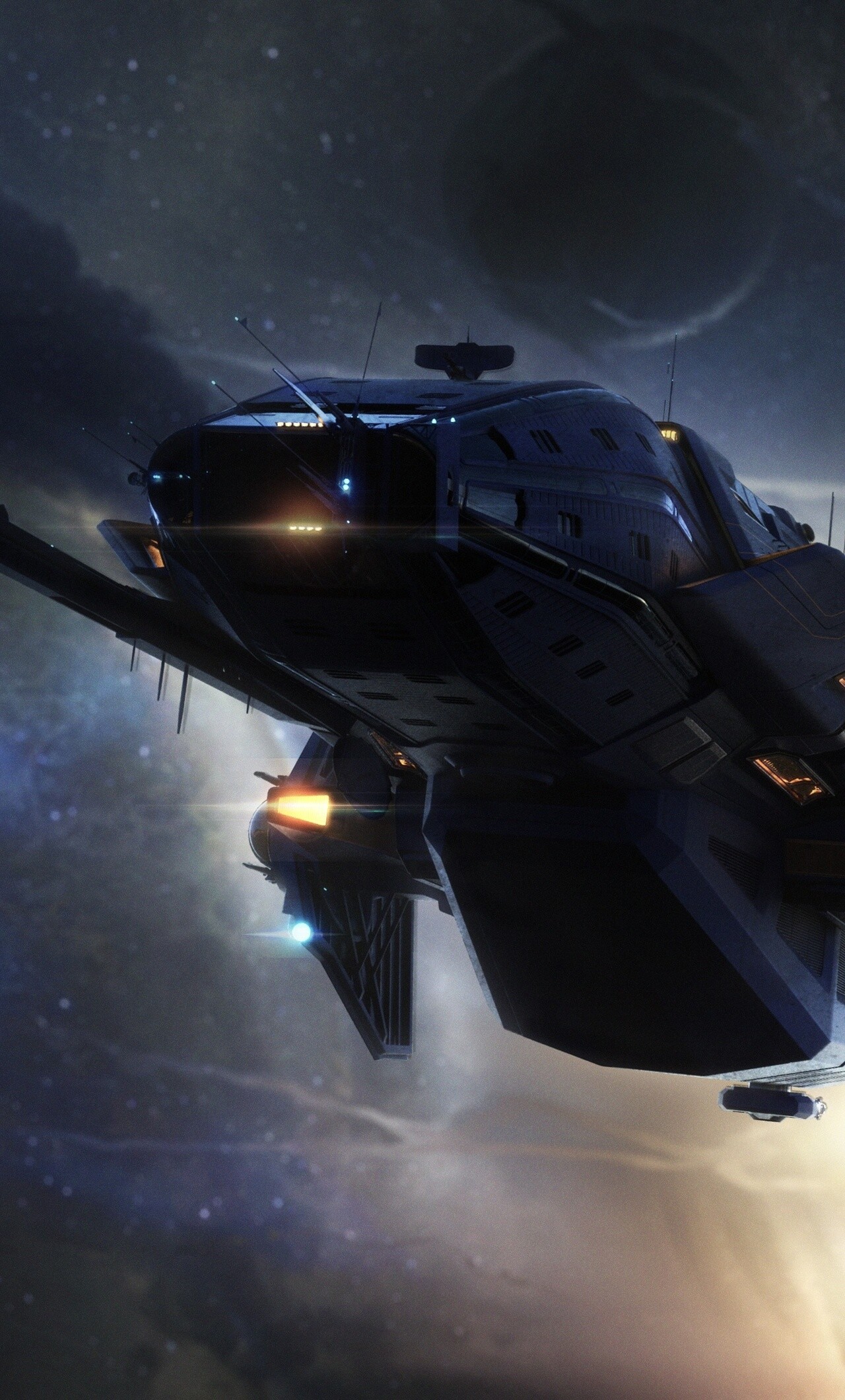 Star Citizen spaceship, 4K resolution, iPhone 6 wallpaper, Stunning visuals, 1280x2120 HD Phone