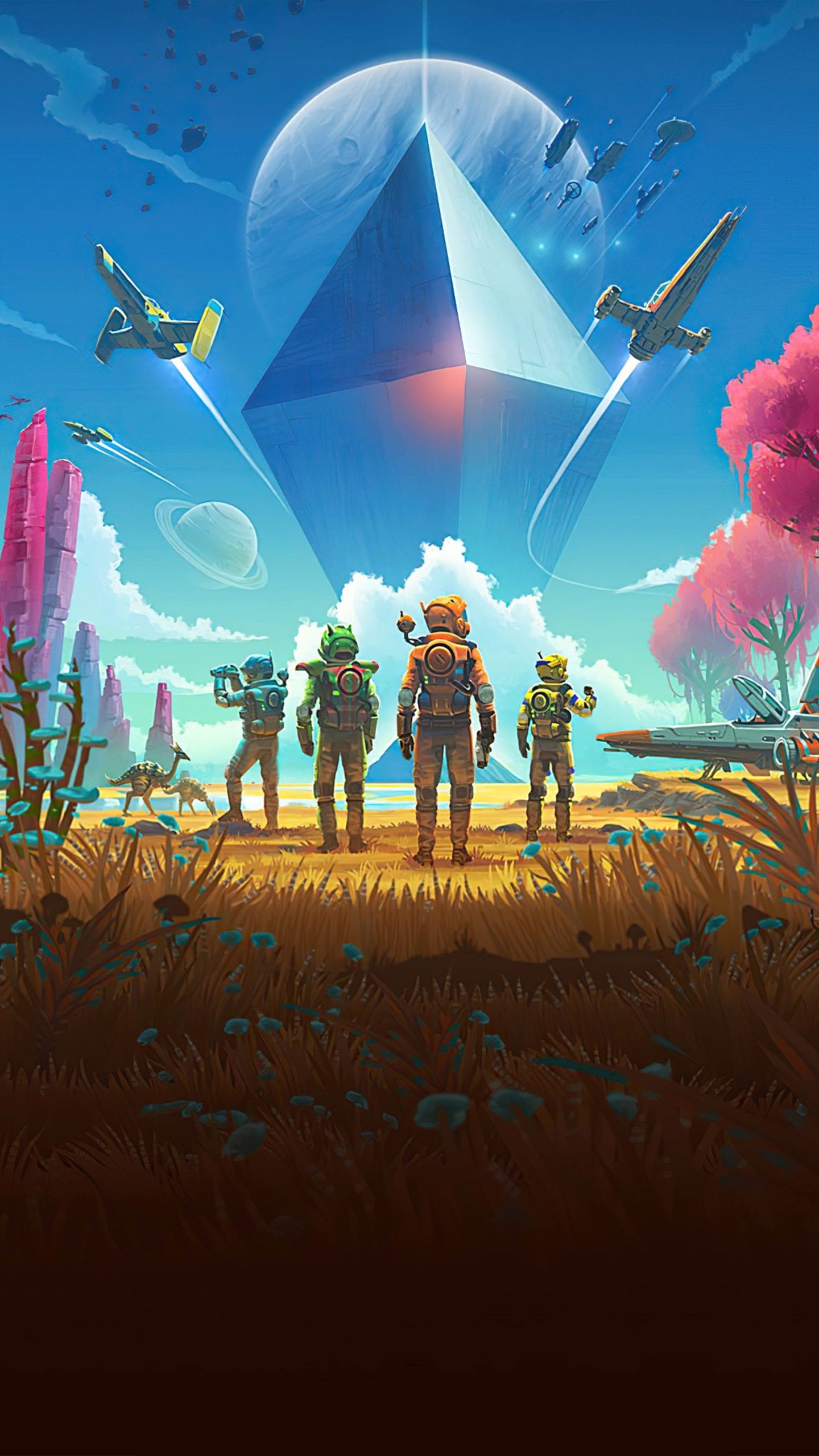 No Mans Sky, Beyond update, 4K Ultra HD, Mobile wallpaper, 1440x2560 HD Phone