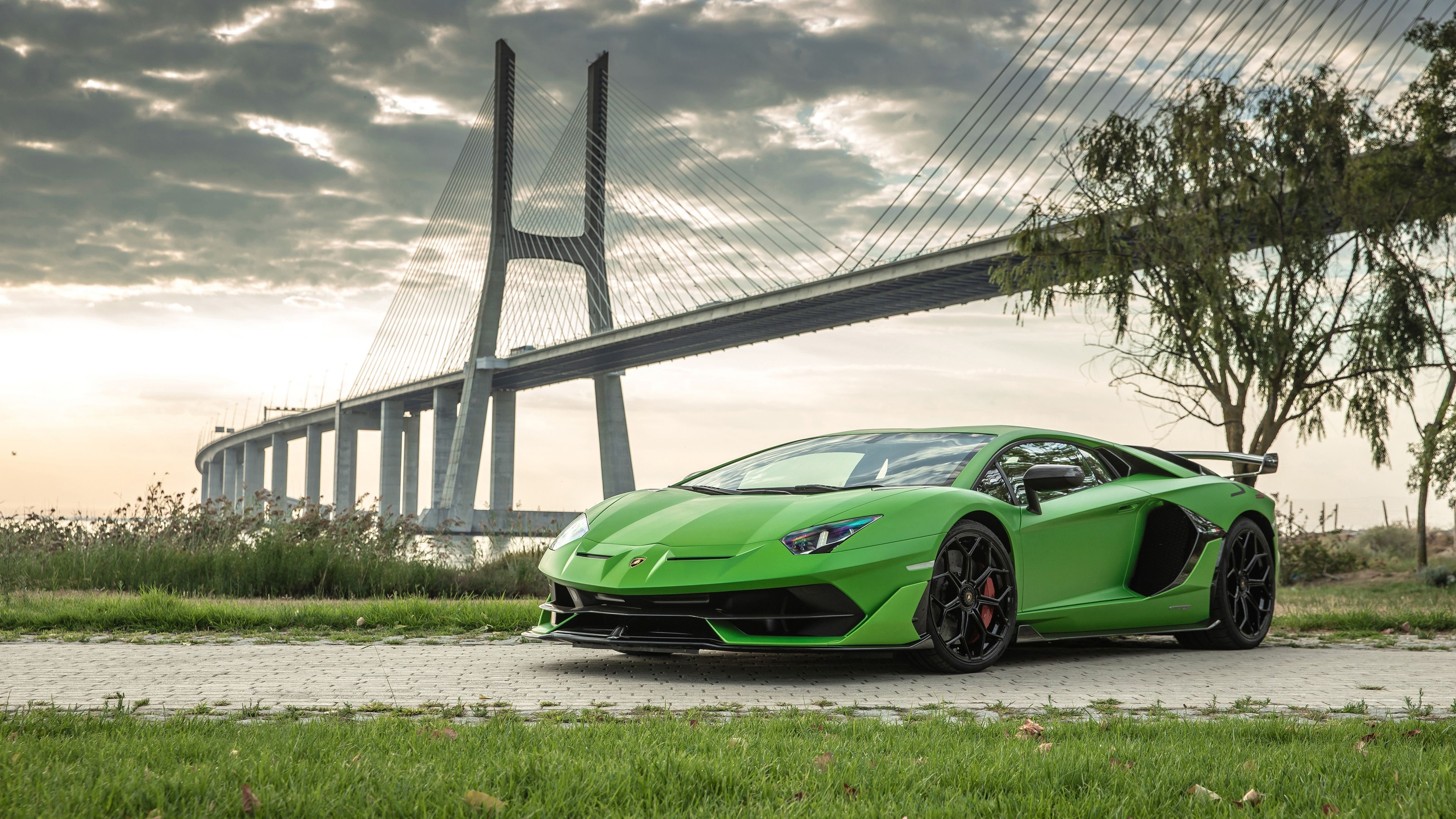 SVJ Lamborghini Aventador, Top backgrounds, 3840x2160 4K Desktop