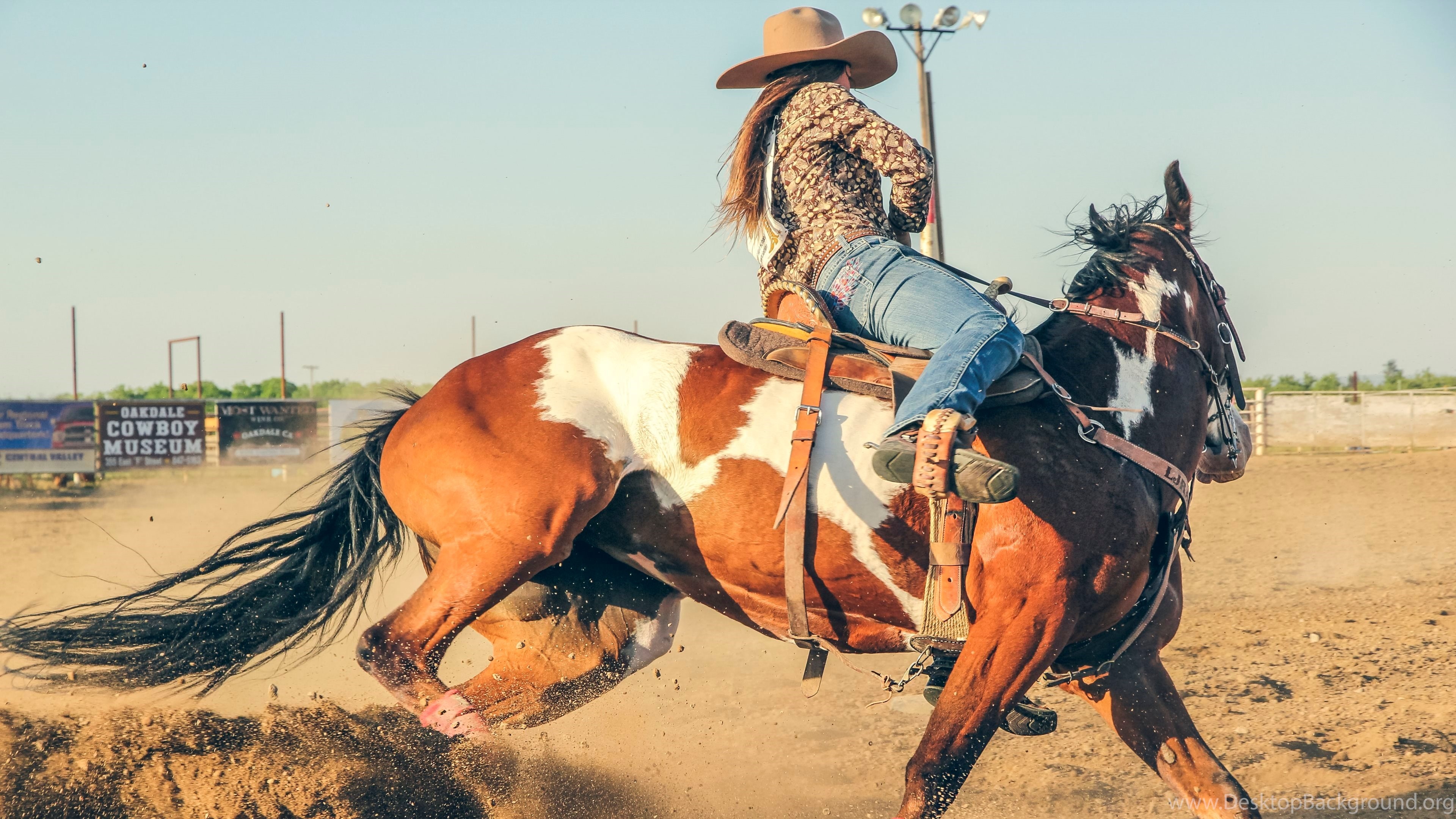 Barrel racing, Rodeo Wallpaper, 3840x2160 4K Desktop