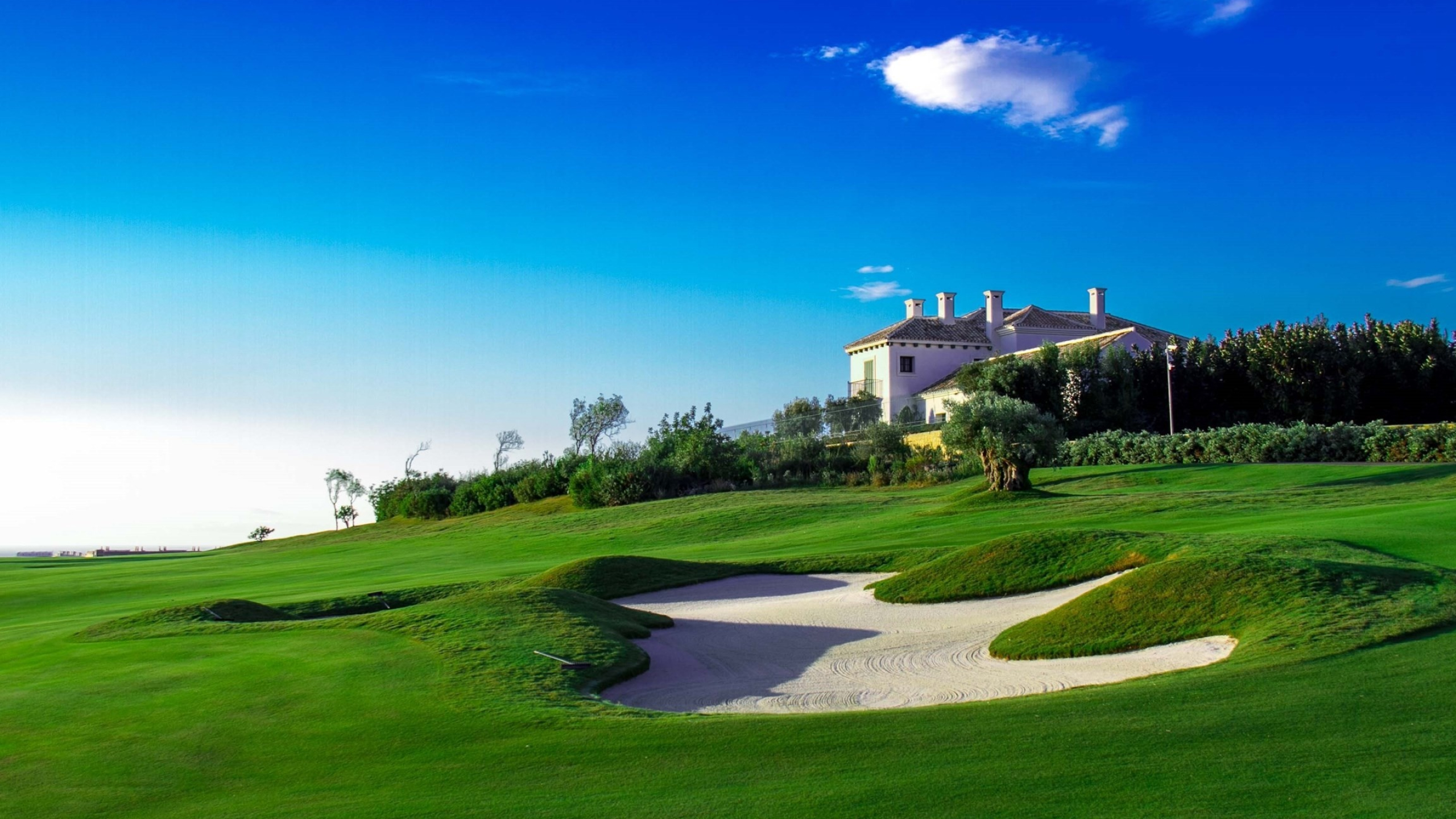 Finca Cortesin, Golf Course Wallpaper, 2560x1440 HD Desktop