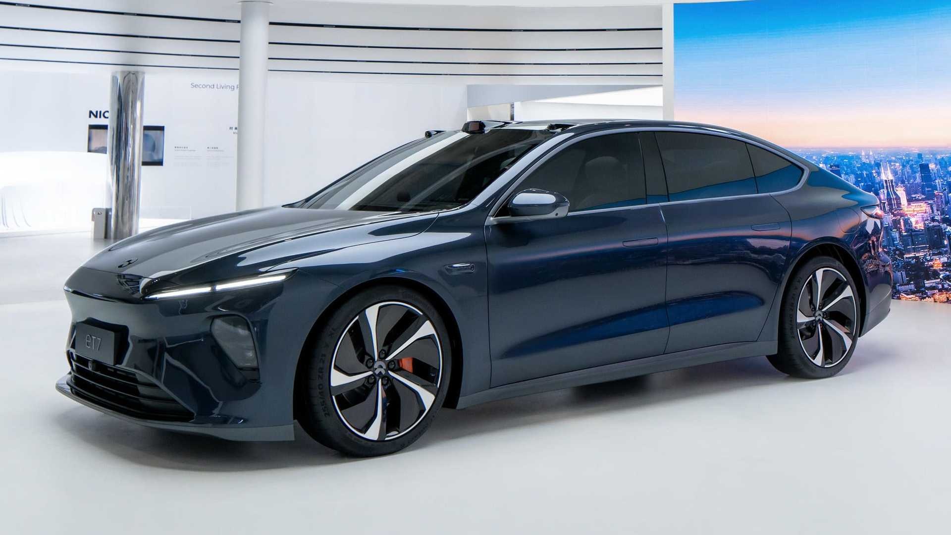ET7 Showroom, NIO Auto Wallpaper, 1920x1080 Full HD Desktop
