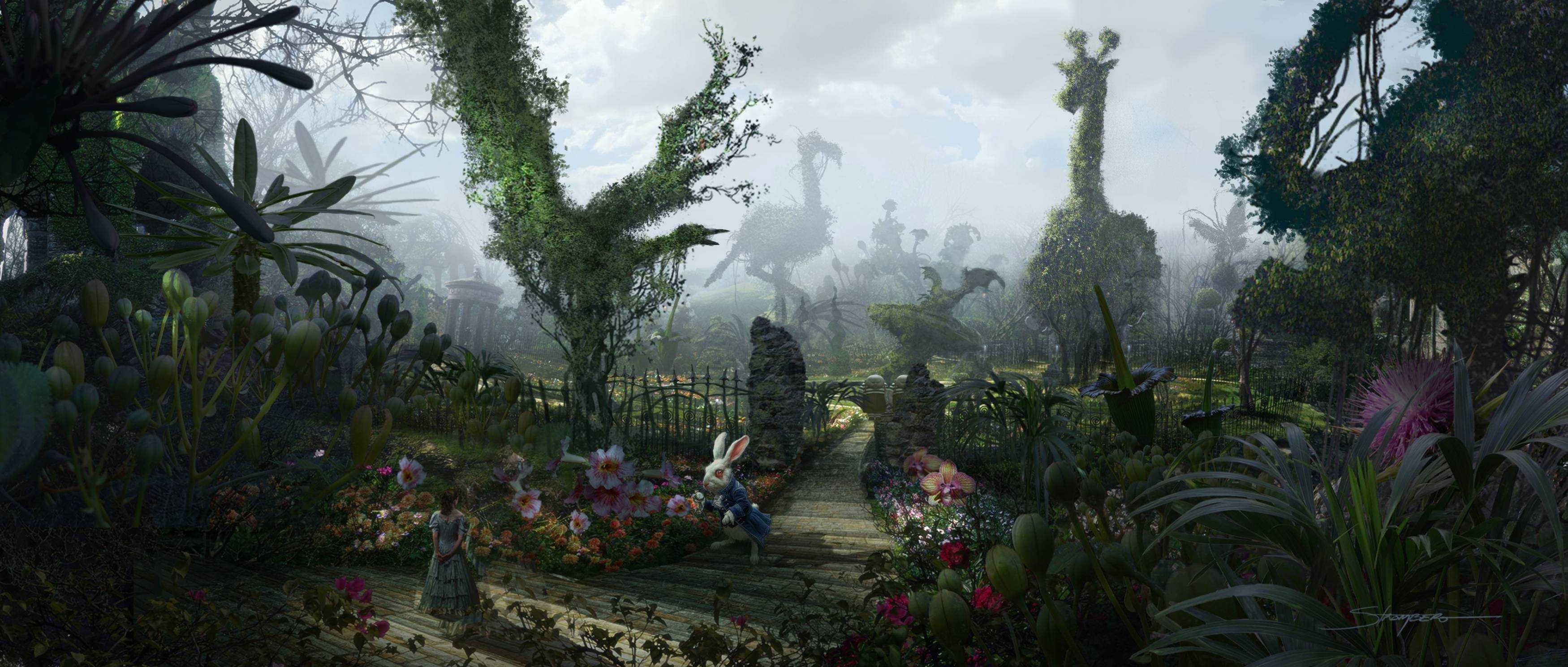 Free download, Alice in Wonderland movie HD wallpapers, Screensaver, Leawo, 3500x1490 Dual Screen Desktop