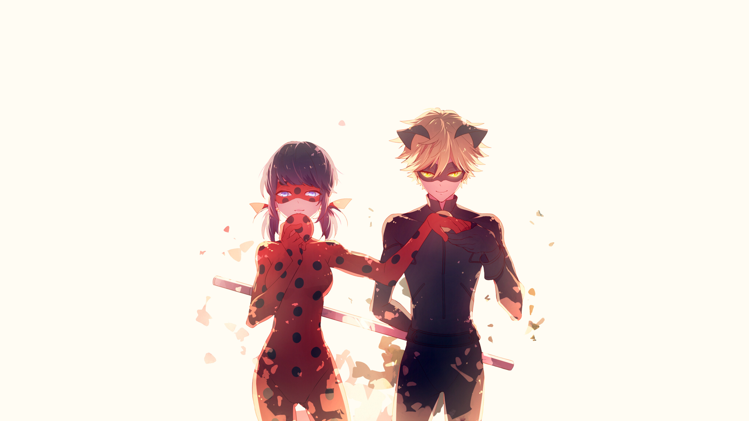 Miraculous wallpaper badass, Twisting it all in grey, Miraculous Ladybug edit, Epic artwork, 2560x1440 HD Desktop