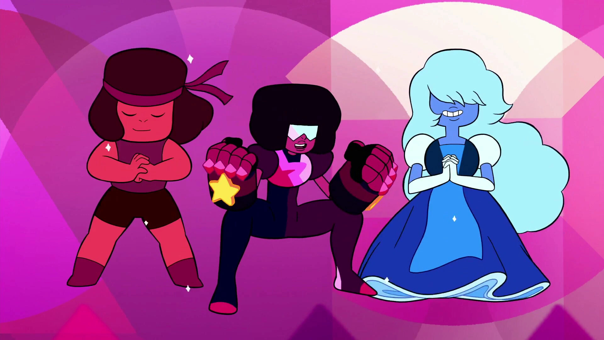 Garnet, Ruby and Sapphire, Blank template, Meme-making, 1920x1080 Full HD Desktop