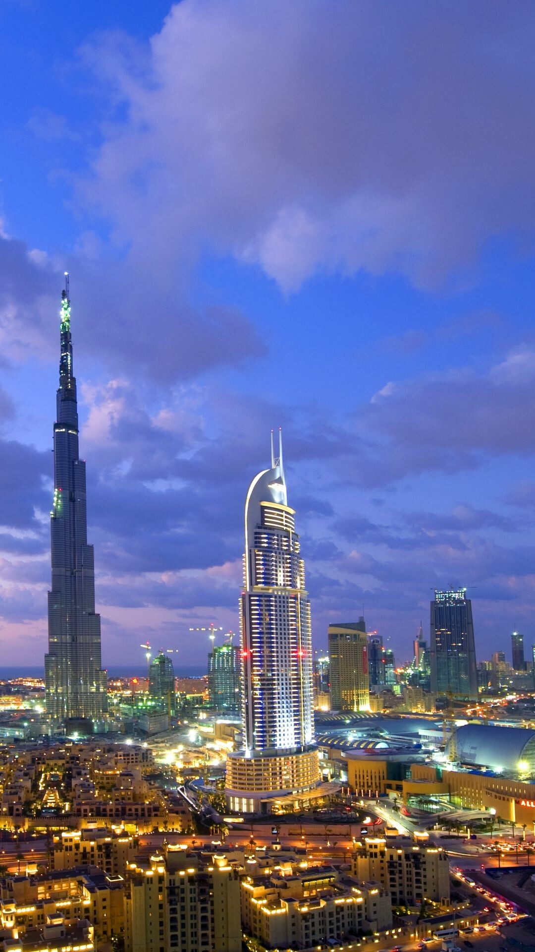 Address Downtown, United Arab Emirates Wallpaper, 1080x1920 Full HD Phone