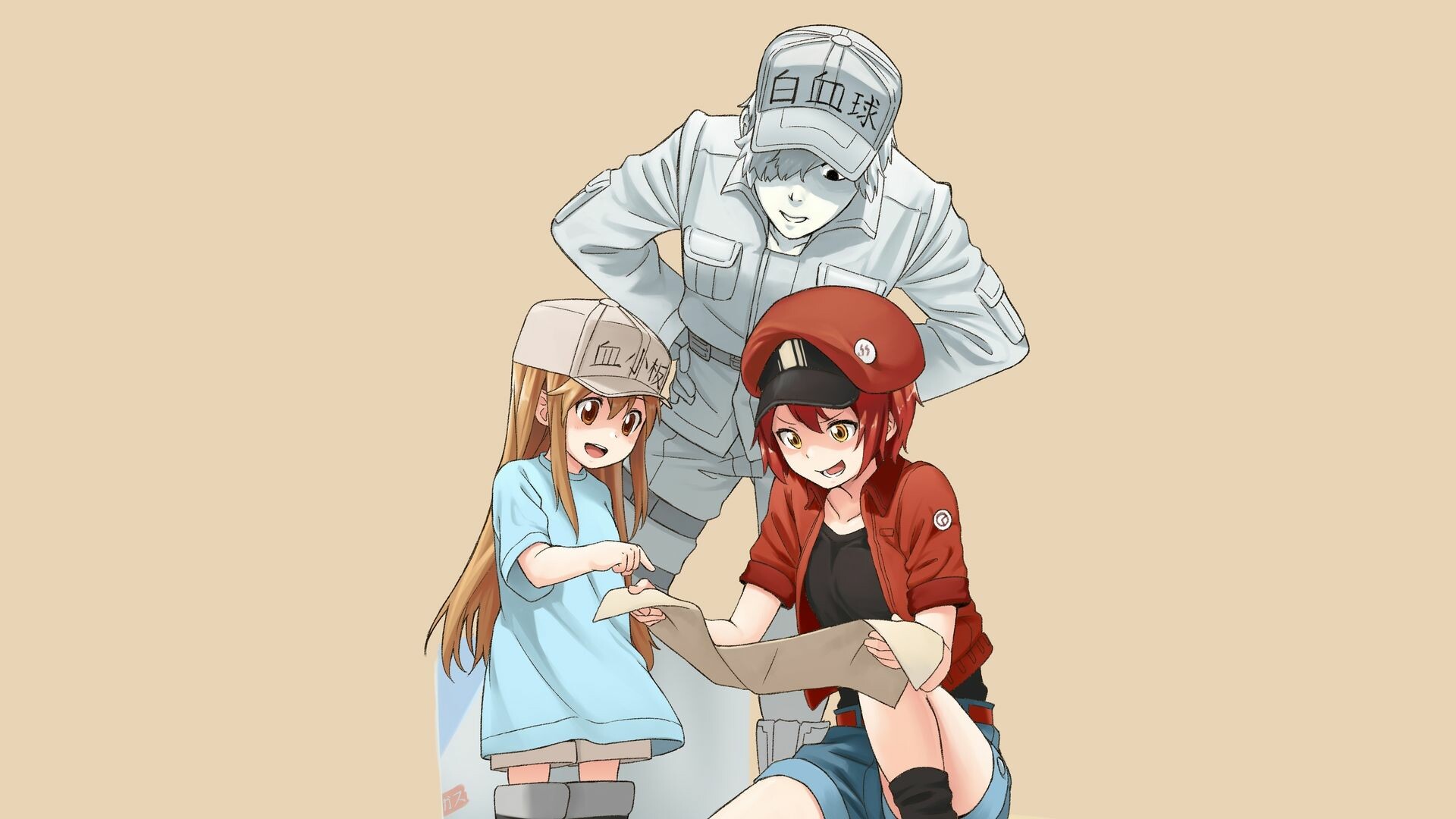 Cells at Work! Code Black, Top free, Cells at Work, Backgrounds, 1920x1080 Full HD Desktop