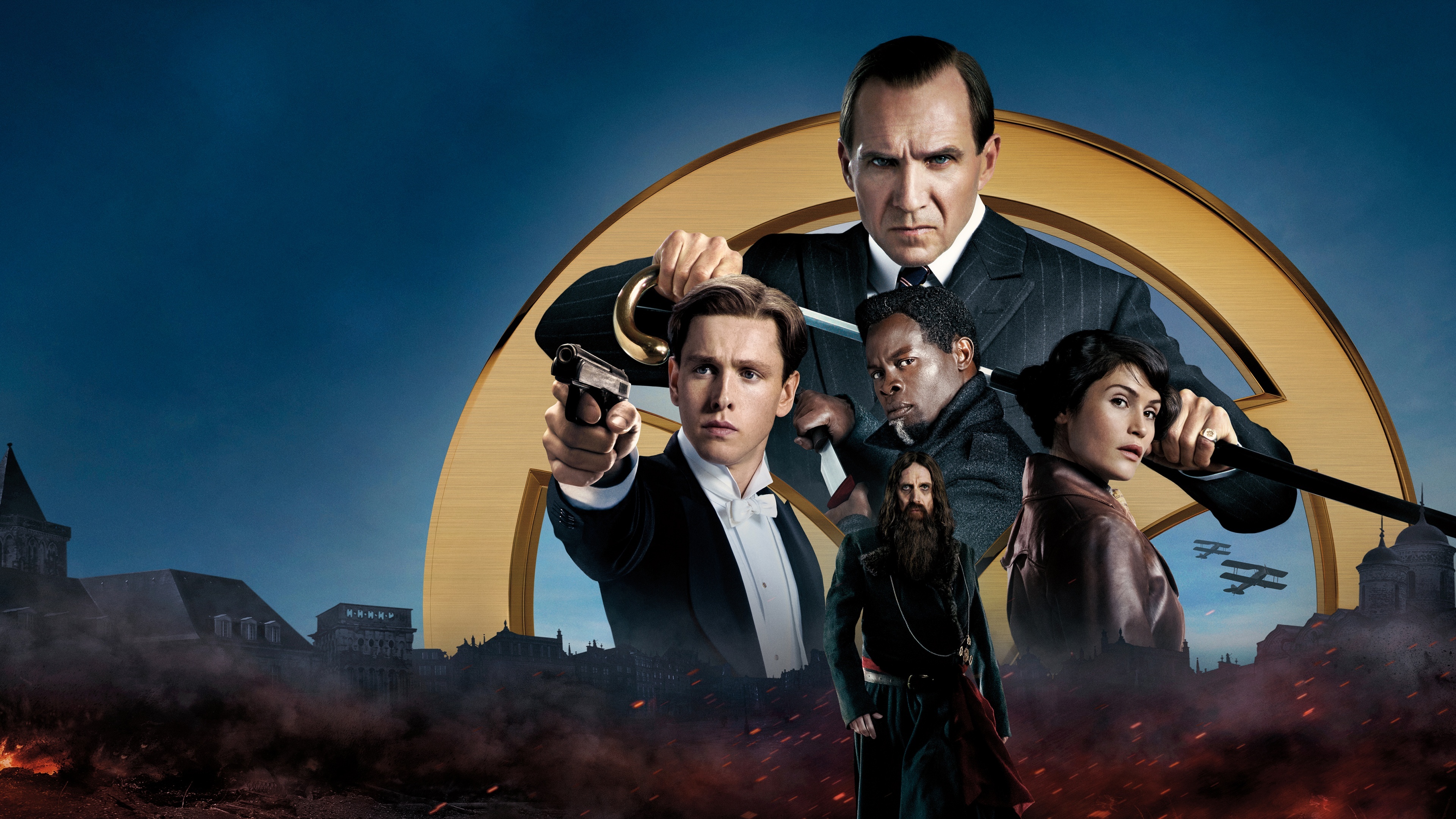 Djimon Hounsou, The King's Man, Ralph Fiennes, Rhys Ifans, 3840x2160 4K Desktop