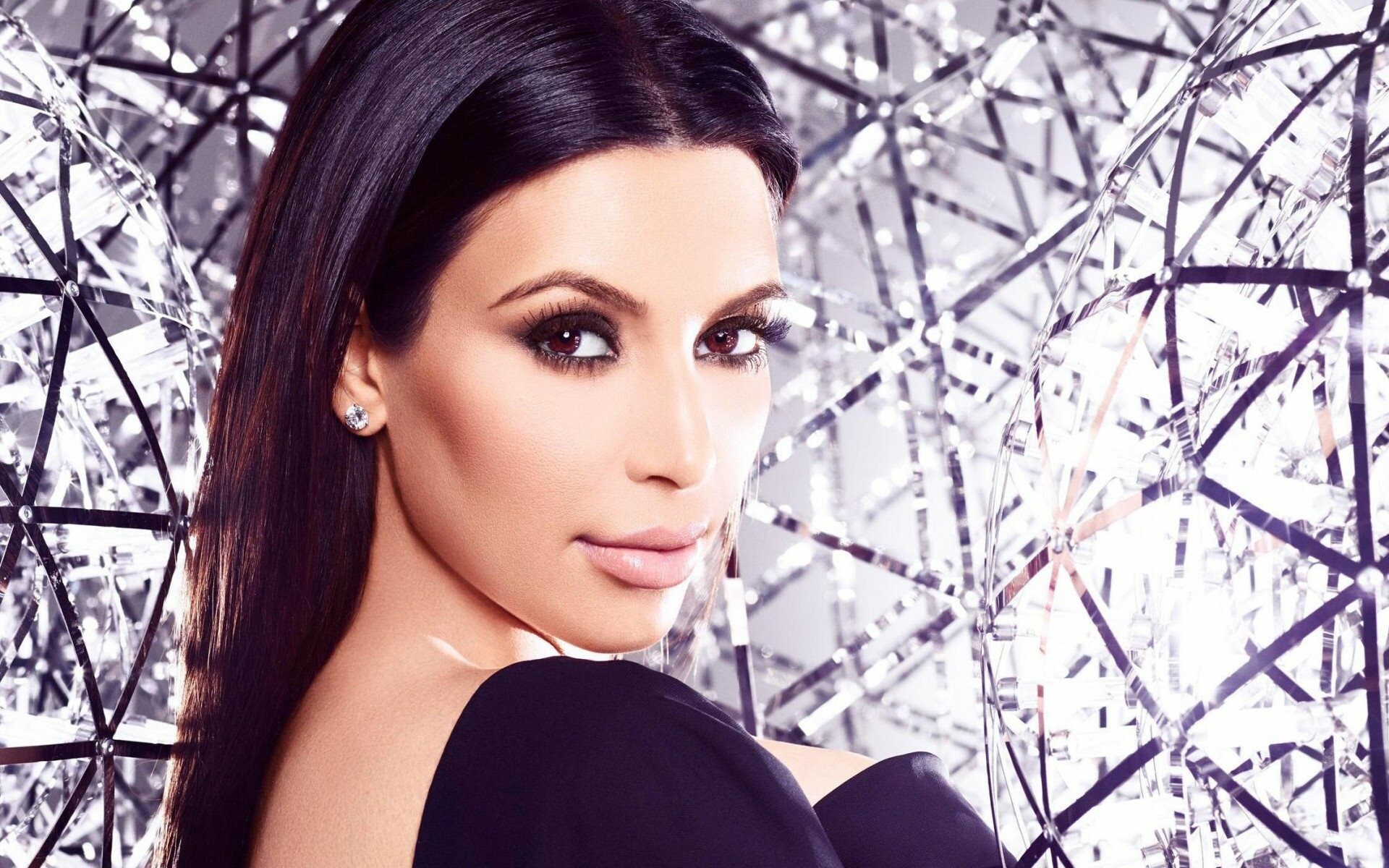 Kim Kardashian, Brunette beauty, Stunning portrait, Wallpapers in high resolution, 1920x1200 HD Desktop