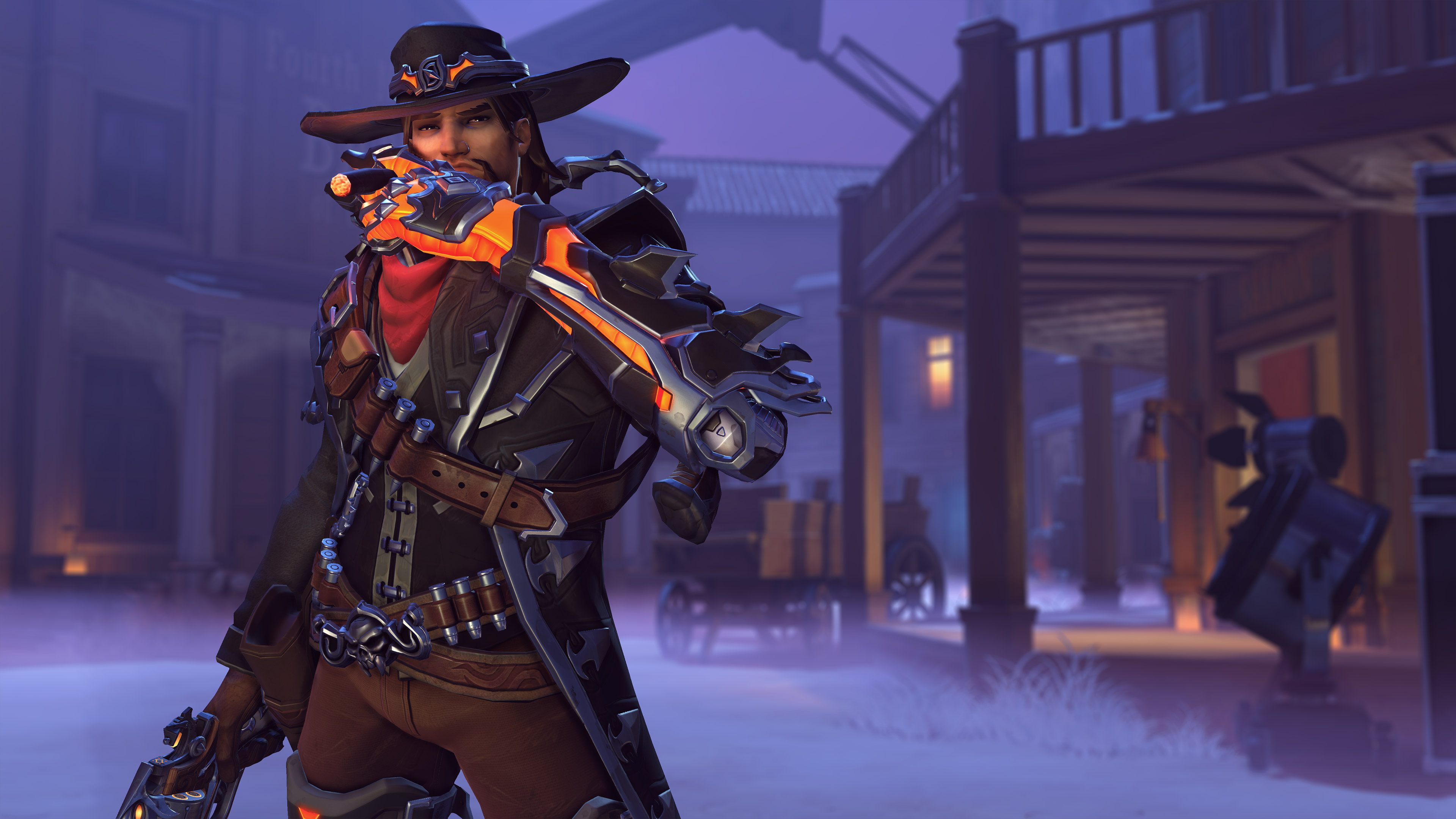 McCree, Overwatch wallpapers, Gunslinging hero, Fierce gunslinger, 3840x2160 4K Desktop