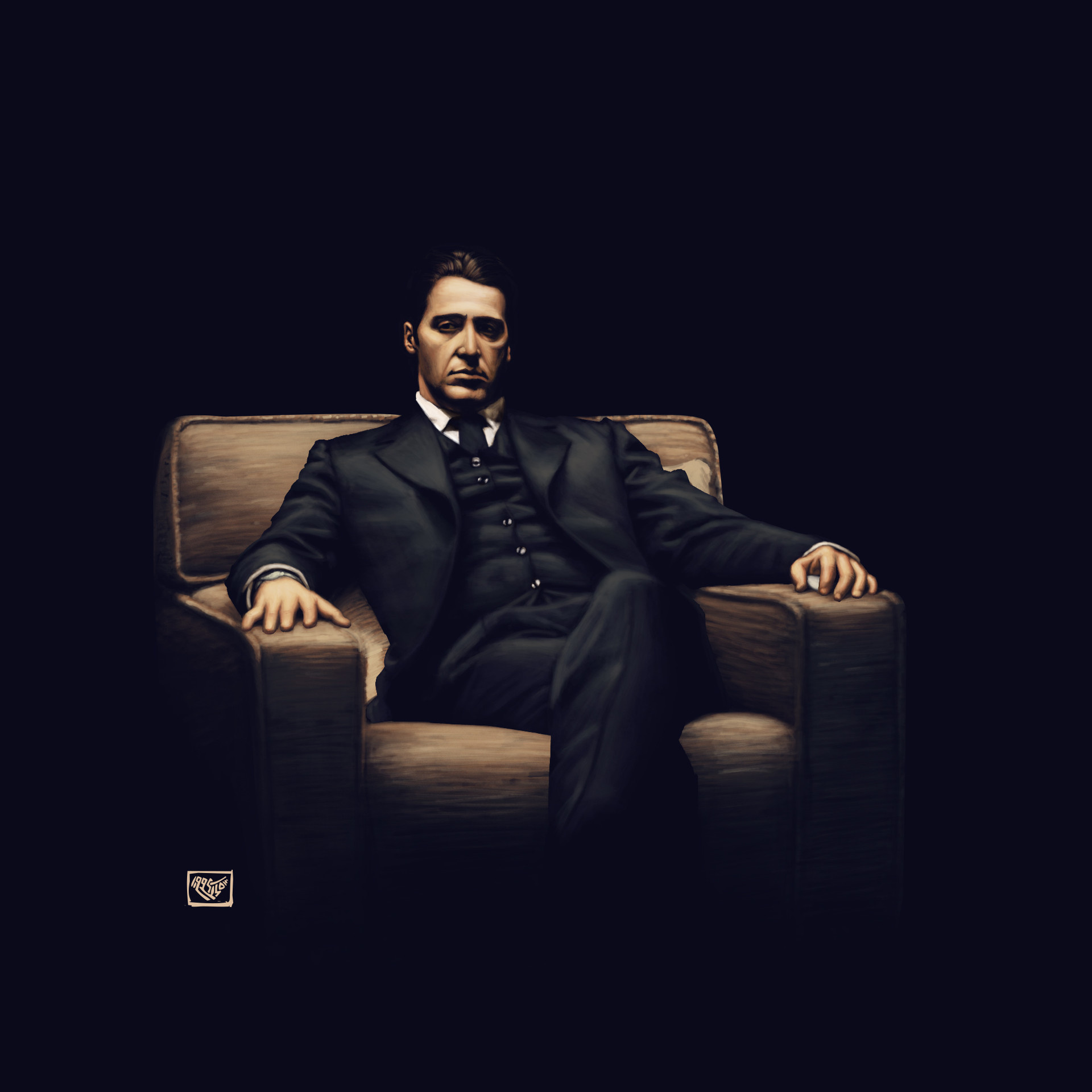Artstation Don Michael Corleone, Mobile wallpaper, 2015 Christmas, Pictu, 1920x1920 HD Phone