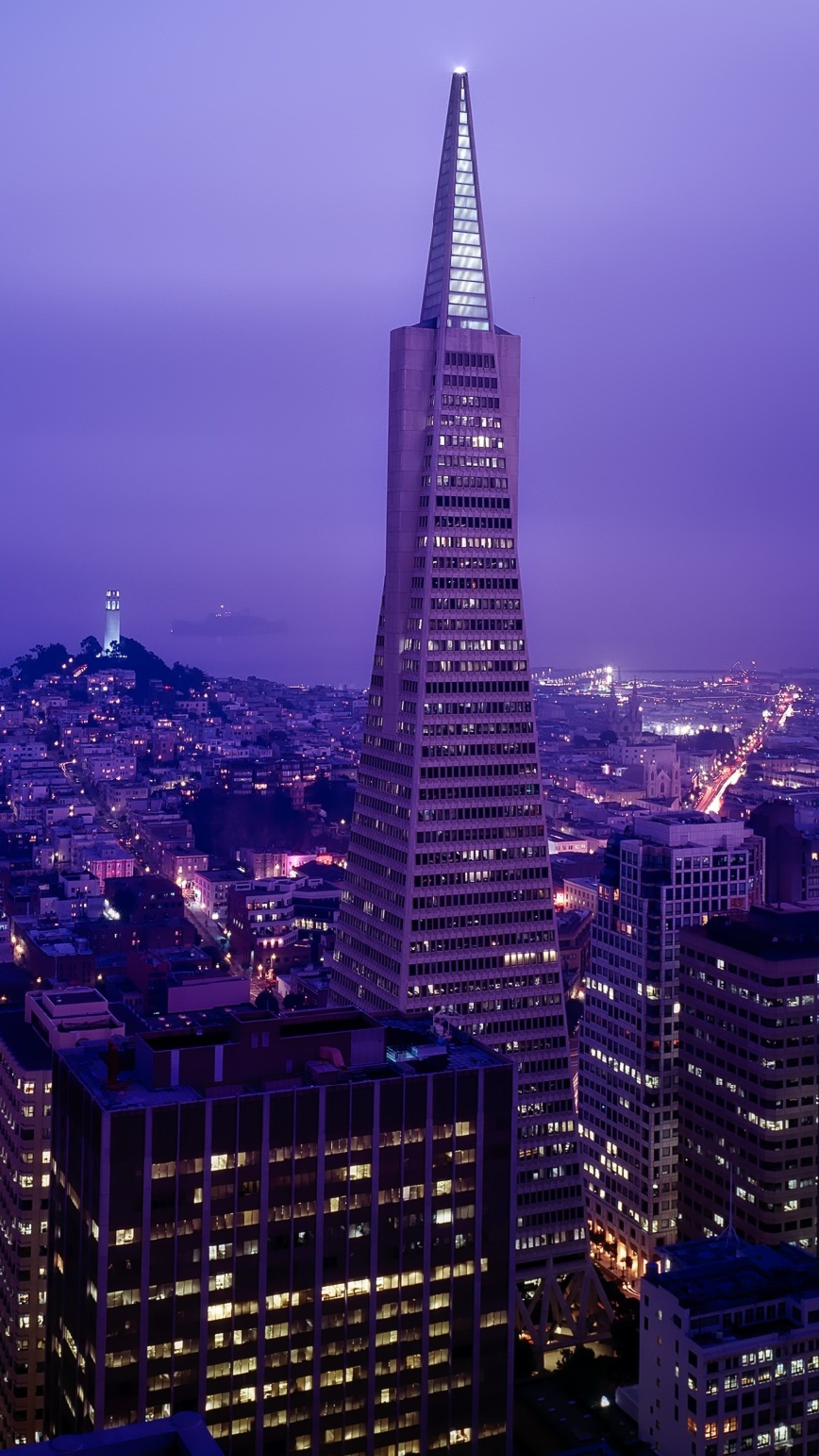 Transamerica Pyramid, California Wallpaper, 2160x3840 4K Phone