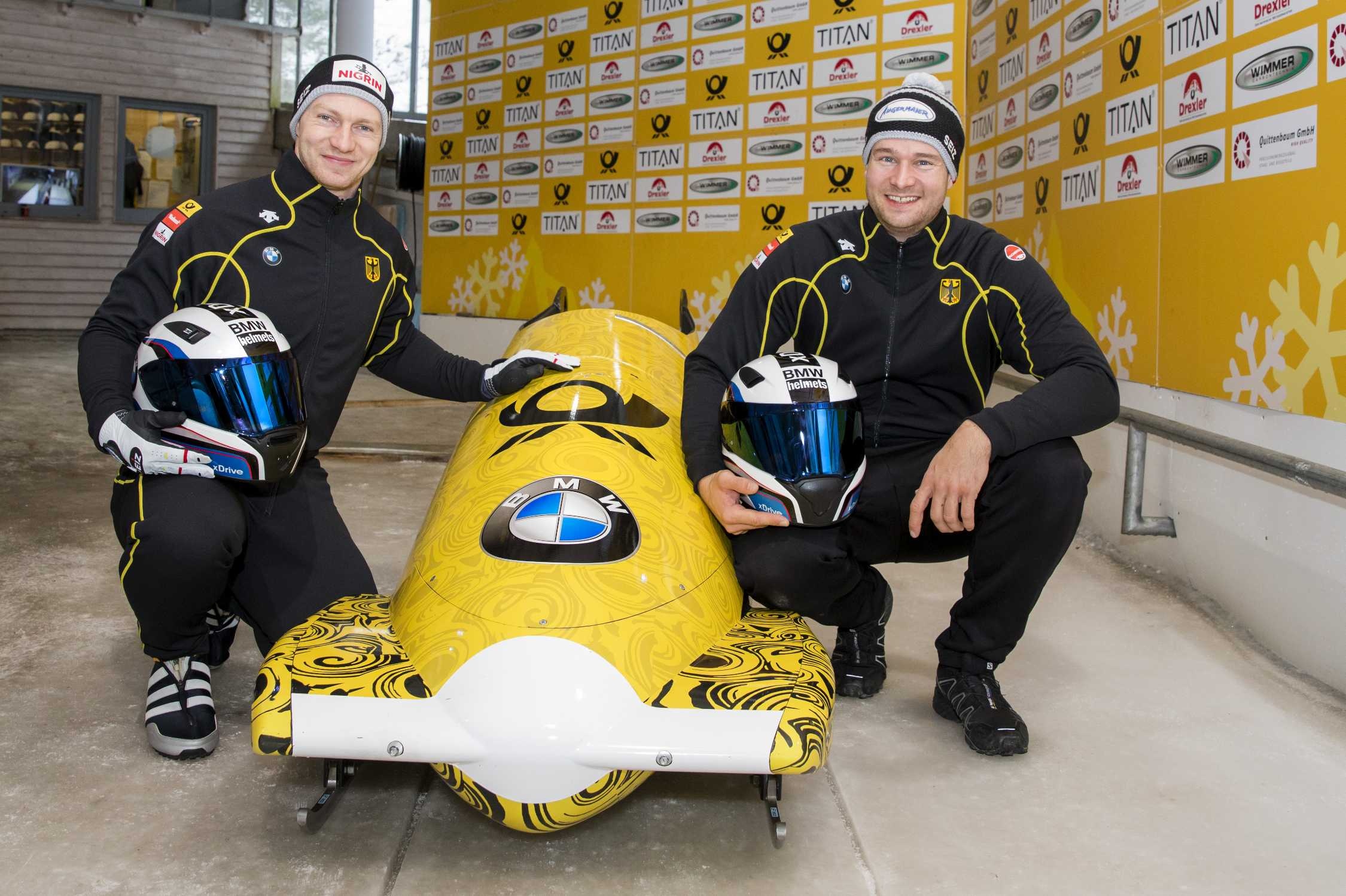 Francesco Friedrich, BMW two man, Bob prototype tests, Lake Knigssee, 2250x1500 HD Desktop