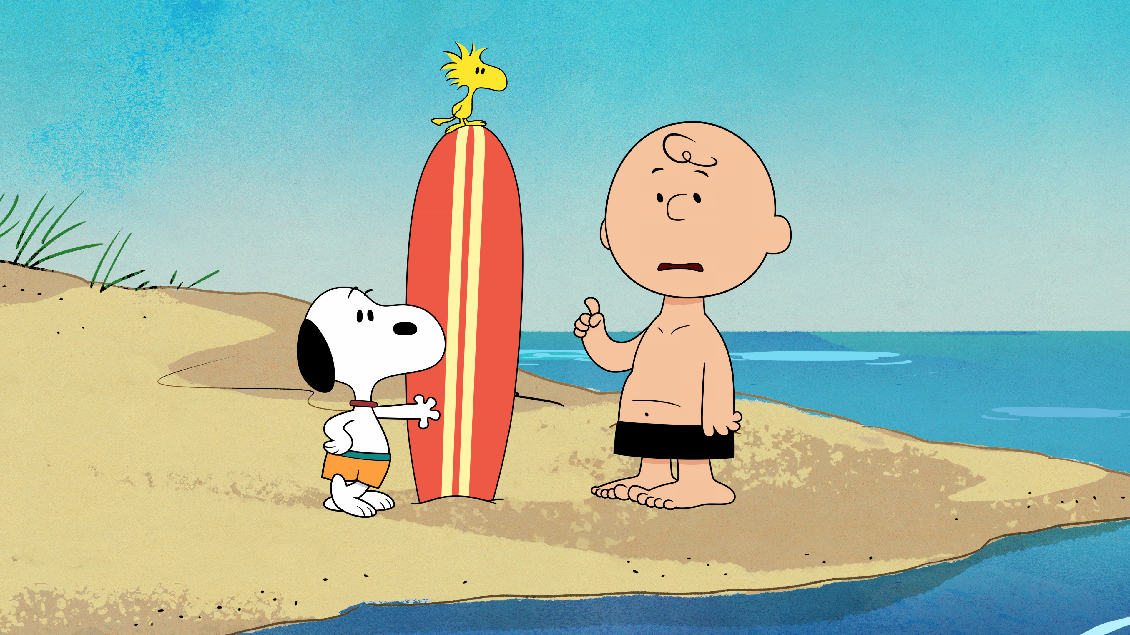 Charlie Brown, Snoopy, Woodstock, 4K Desktop wallpaper