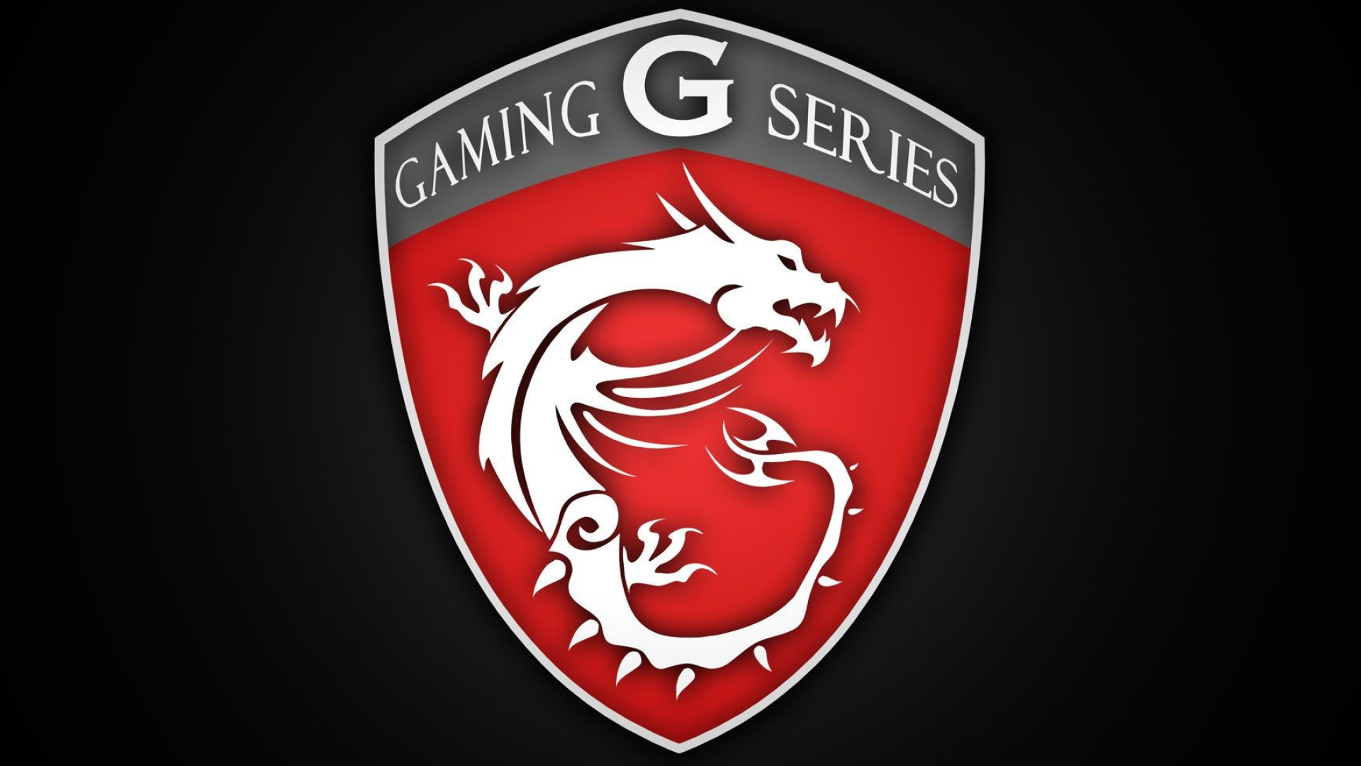 MSI Gaming Series shield, GAMING G SERIES, white dragon emblem, Full HD Desktop wallpaper