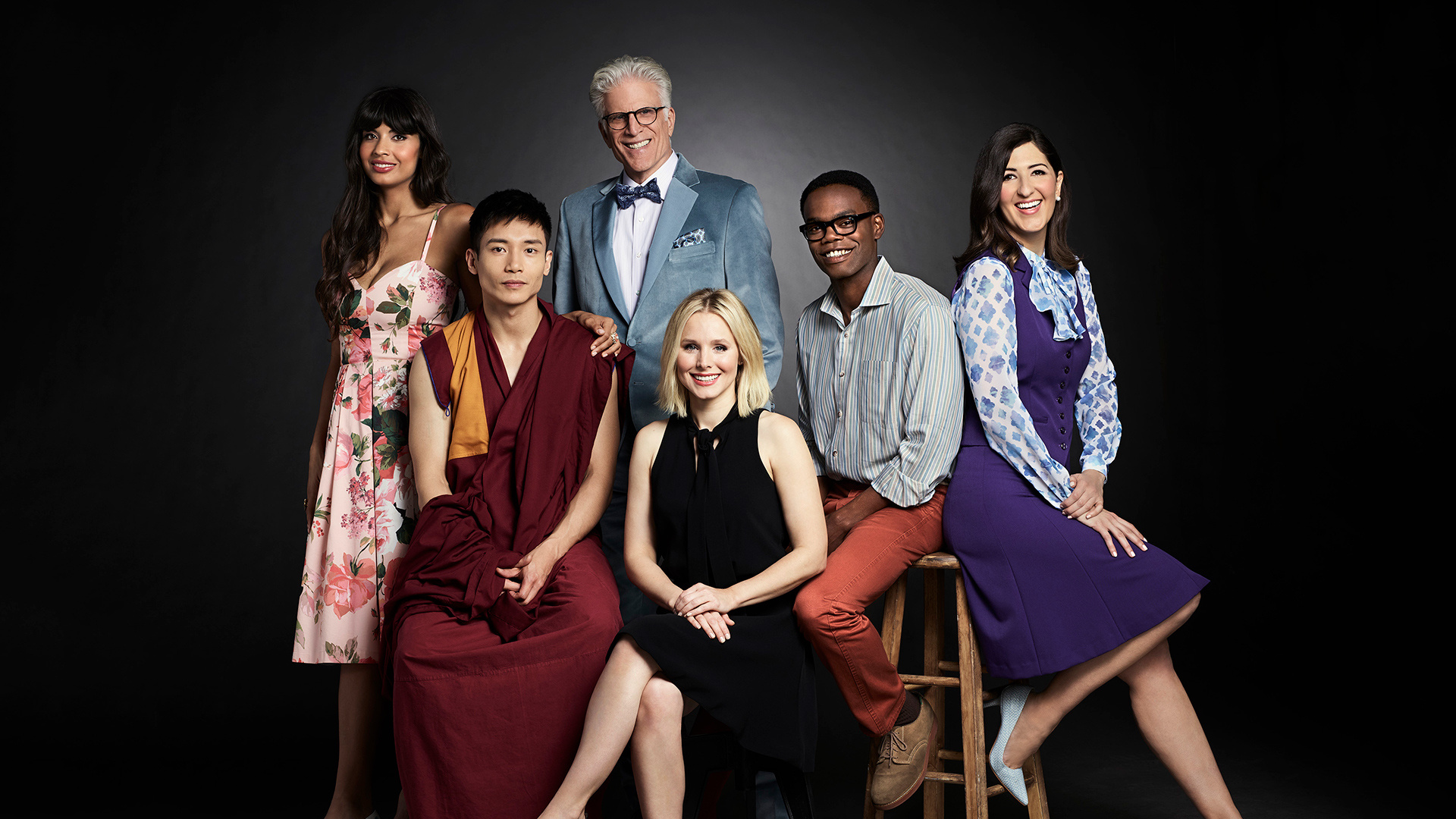 The Good Place TV series, 4K Ultra HD wallpaper, 1920x1080 Full HD Desktop