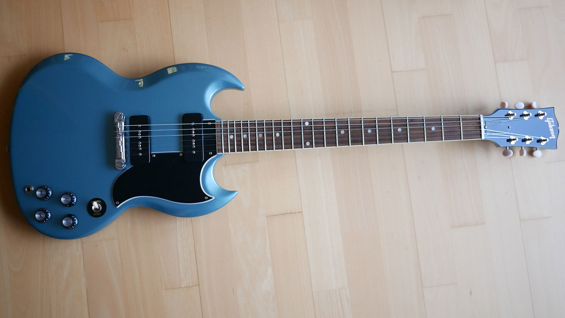 Gibson SG Special, Faded Pelham Blue, PaulThe Pedal Man, 1920x1080 Full HD Desktop