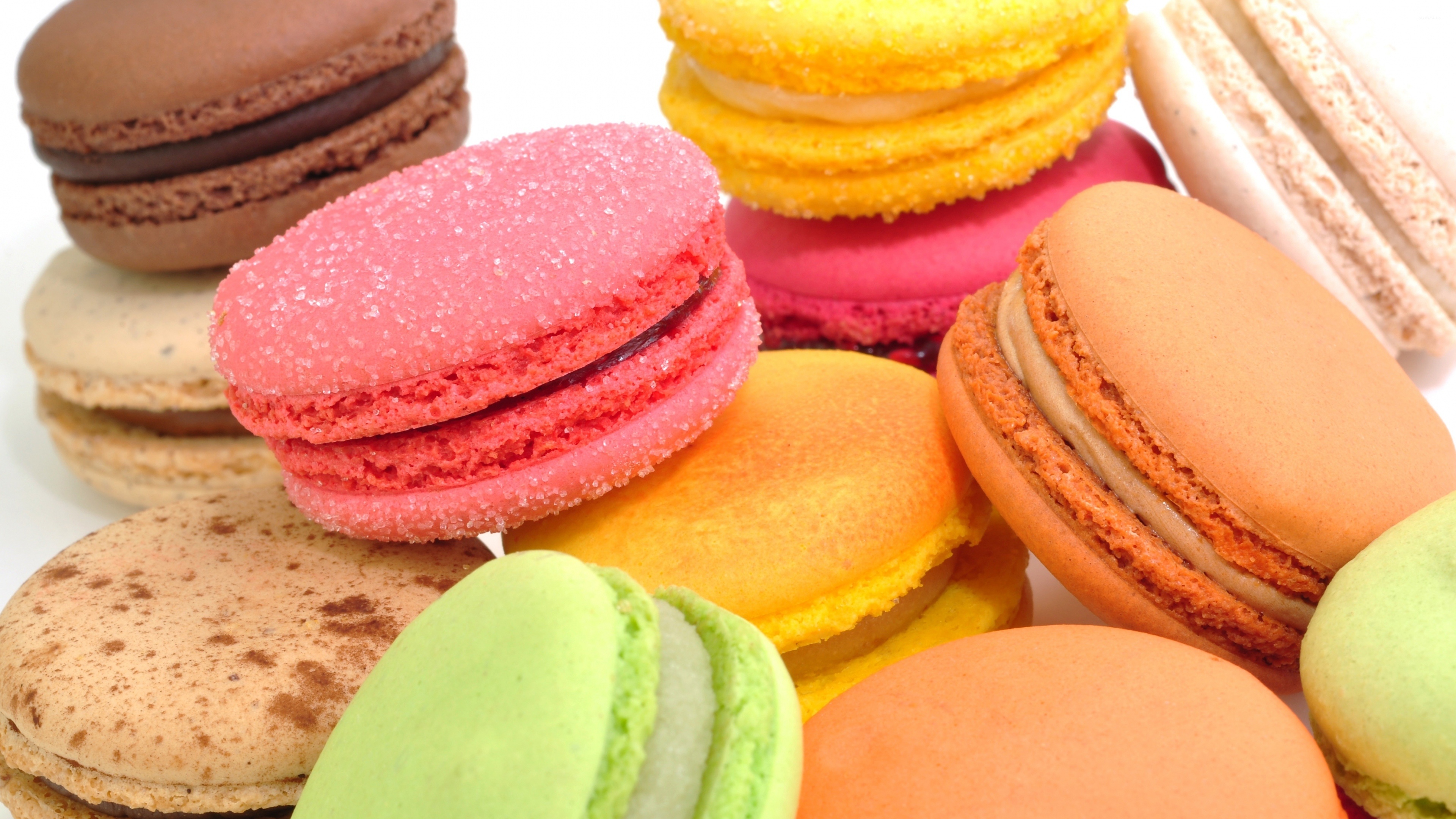 Macarons photography wallpaper, Artistic dessert capture, Mouthwatering pastries, Photographic beauty, 3840x2160 4K Desktop