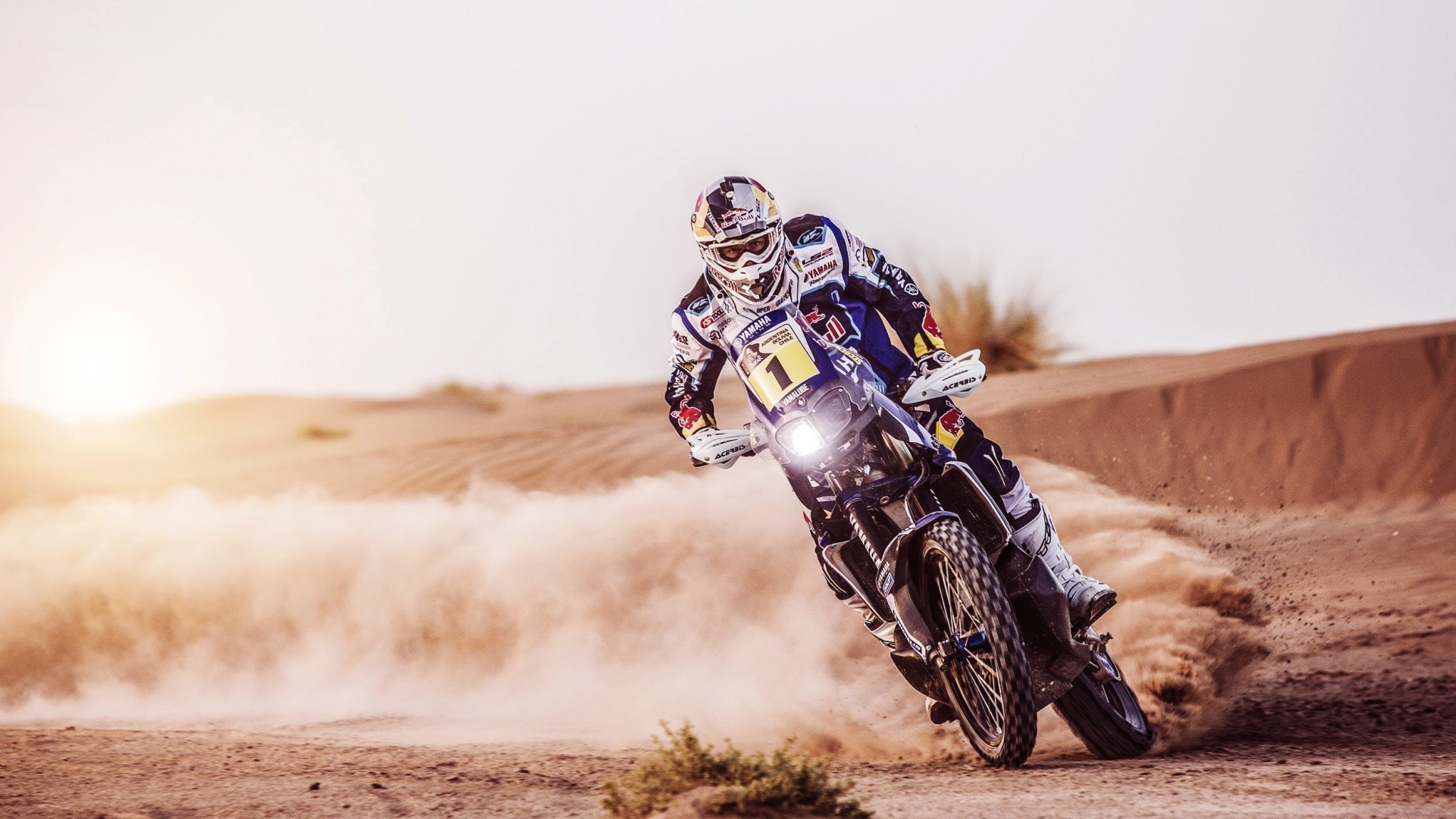 Motorcycle Racing, Desert dirt racing, Extreme motocross, Adrenaline-fueled action, 1920x1080 Full HD Desktop