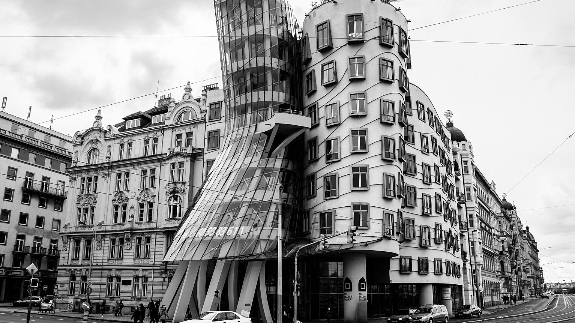 Dancing house, Prague, Ultra HD, 4k, 1920x1080 Full HD Desktop