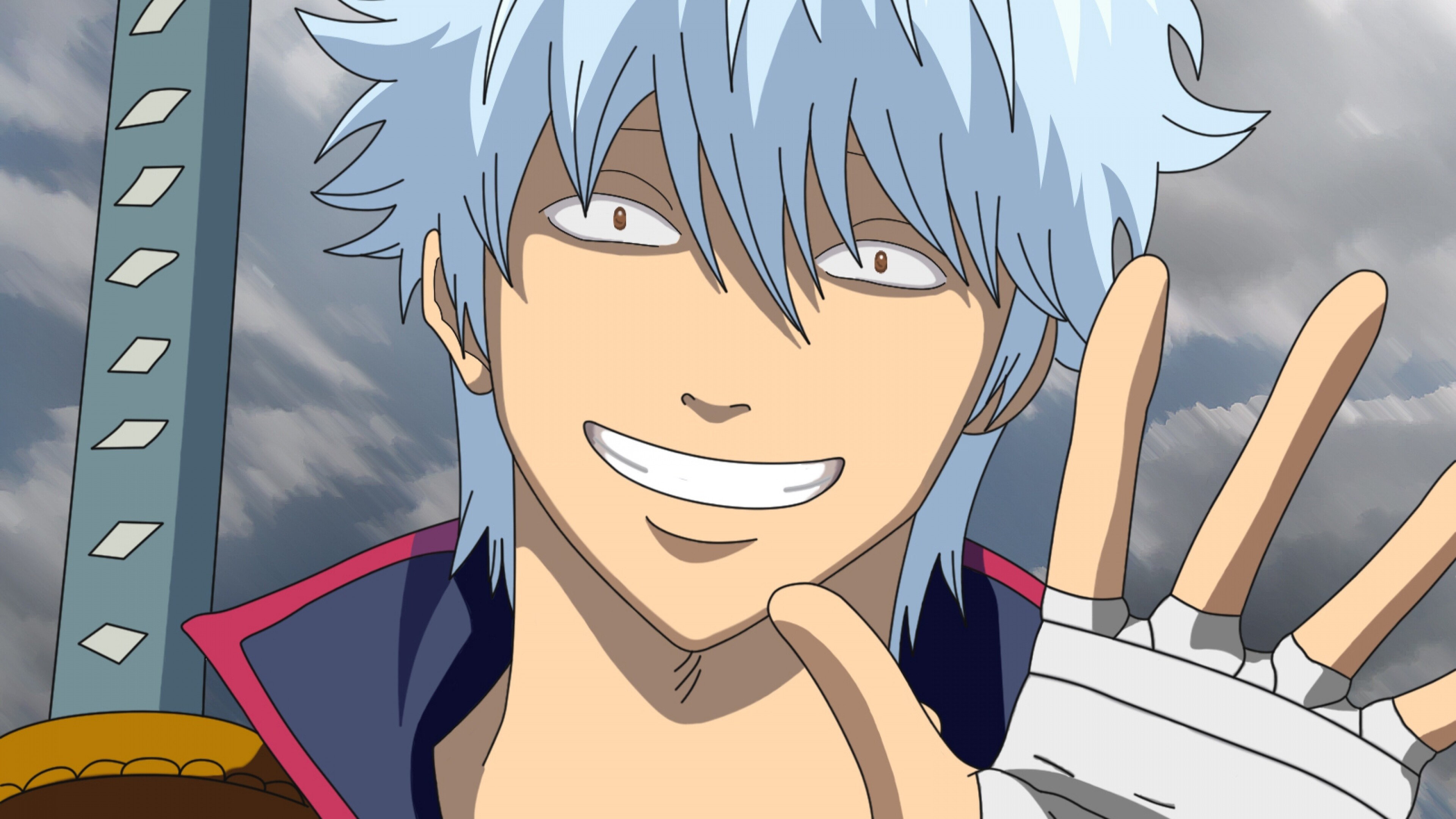 Gintoki Sakata, Anime wallpapers, 4K high resolution, Gin Tama saga, 3840x2160 4K Desktop