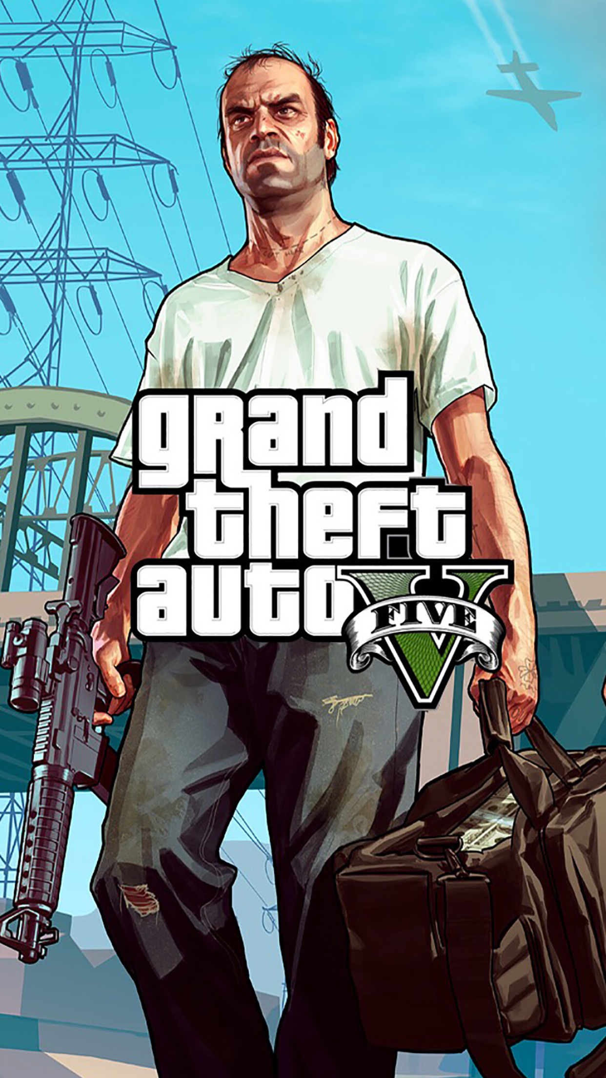 Grand Theft Auto 5, Grand theft auto 5 poster, iPhone wallpaper, 1250x2210 HD Phone
