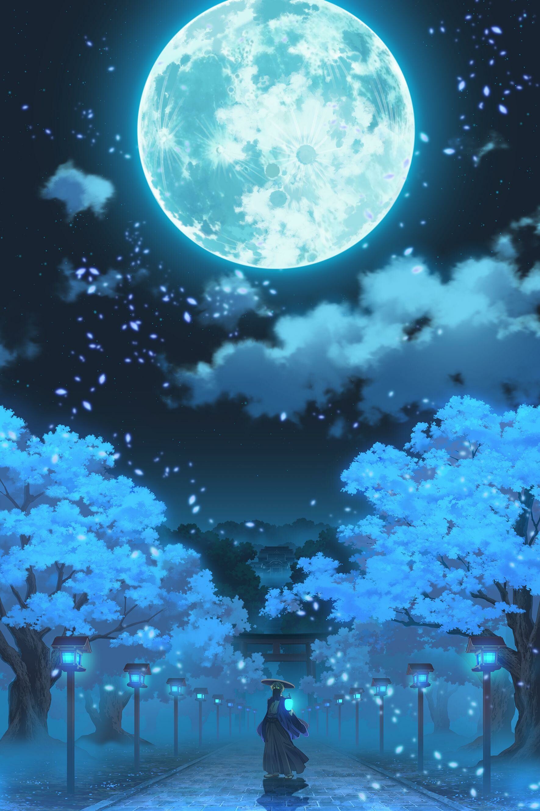 Anime, Moonlight Wallpaper, 1780x2660 HD Phone