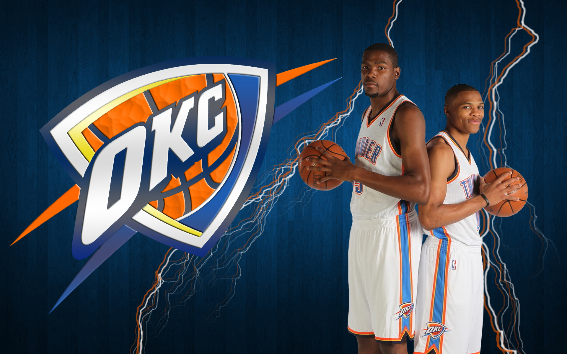 Russell Westbrook and Kevin Durant, Oklahoma City Thunder Wallpaper, 1920x1200 HD Desktop