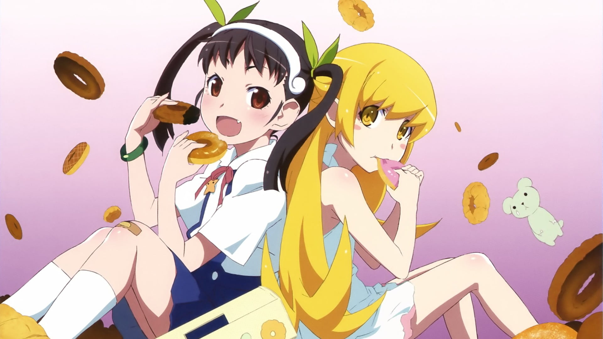Monogatari, Brown haired character, Oshino Shinobu, Vampires, 1920x1080 Full HD Desktop