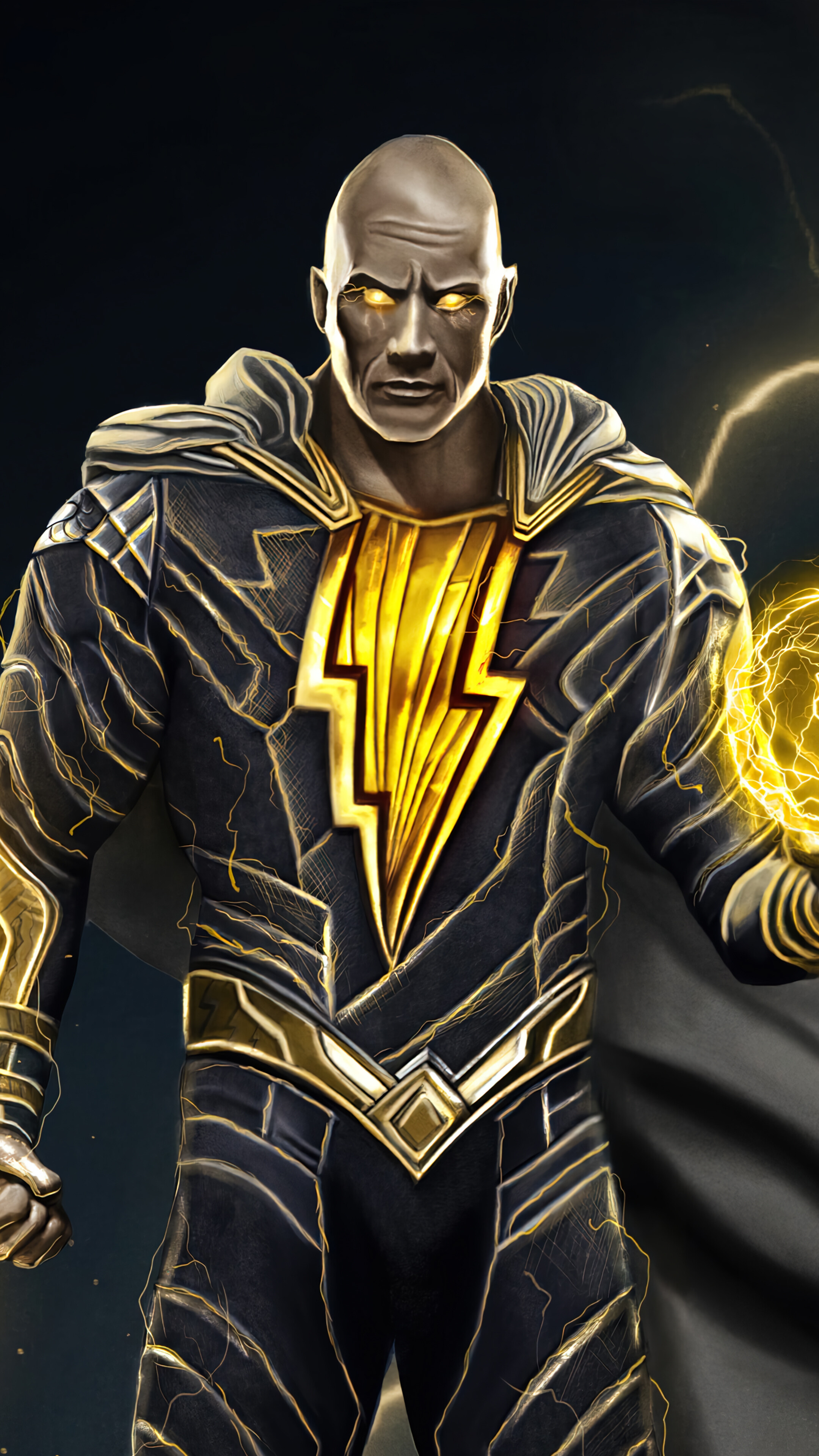 Black Adam, Dwayne Johnson, Cinematic experience, High-resolution, 2160x3840 4K Phone