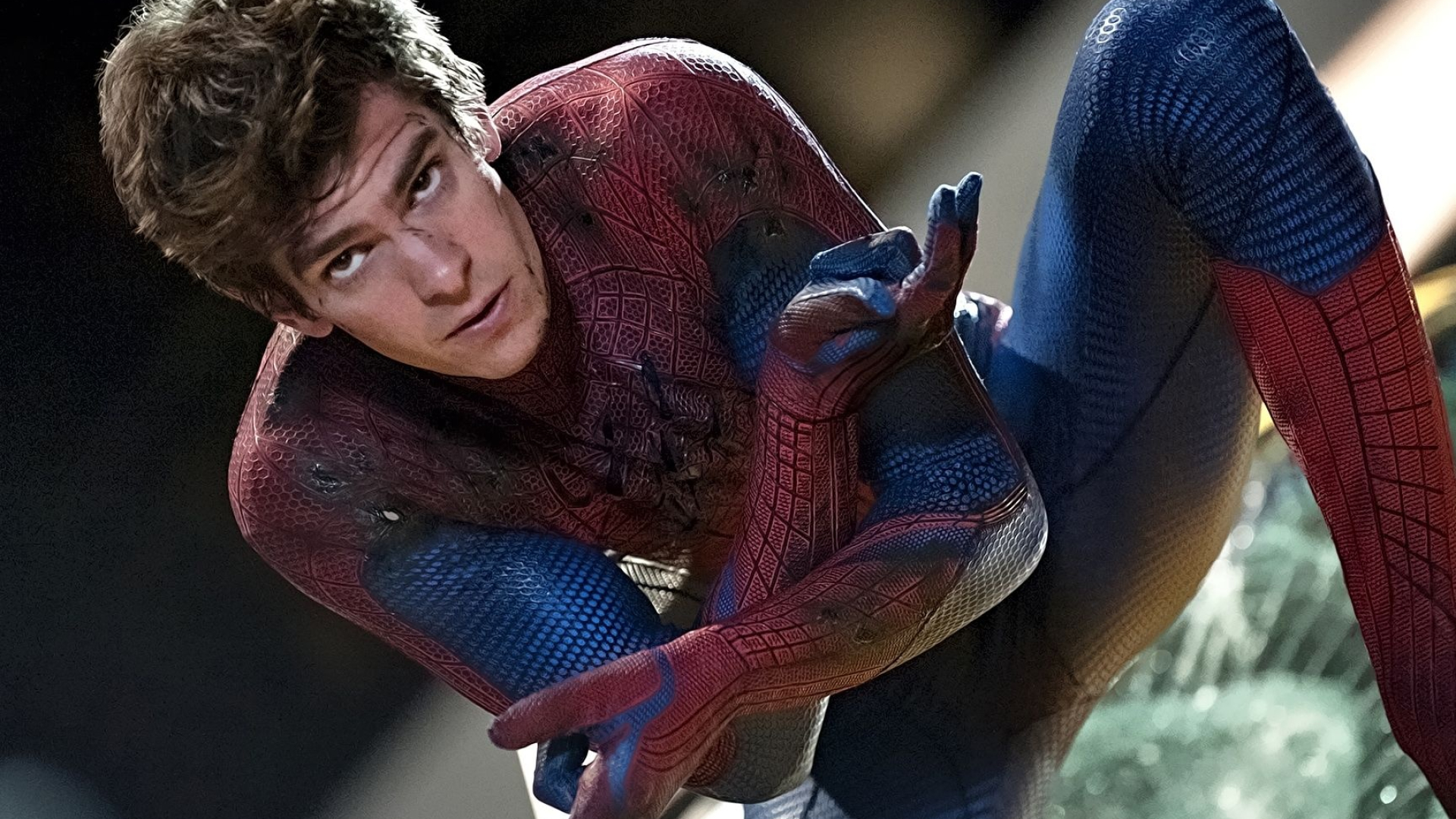 Andrew Garfield, Wallpaper background, Epic Spider-Man portrayal, Superhero charm, 1920x1080 Full HD Desktop