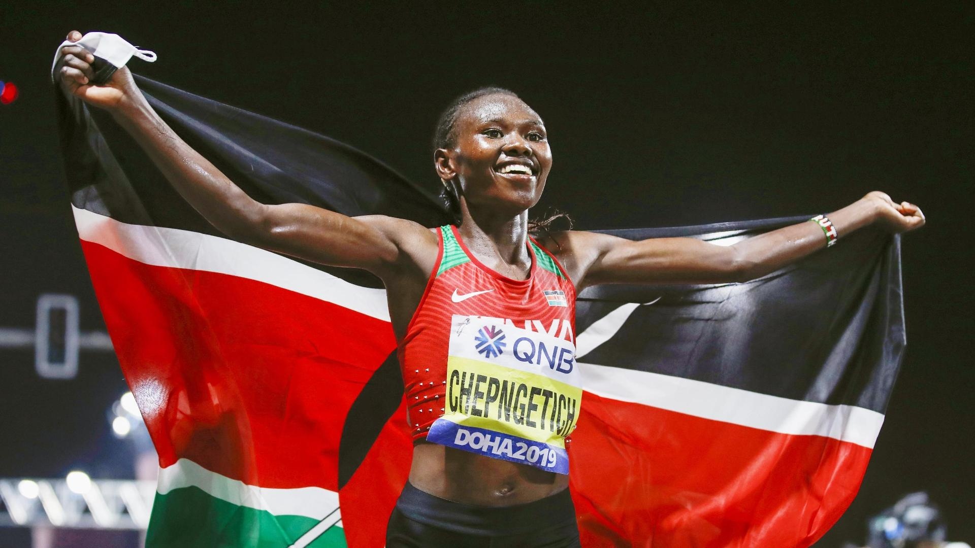 Ruth Chepngetich, World record, Women's half marathon, 1920x1080 Full HD Desktop