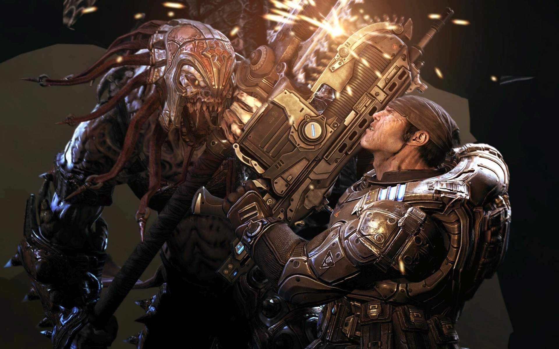 Gears of War 3, Gaming wallpaper, Action-packed gameplay, War-themed visuals, 1920x1200 HD Desktop