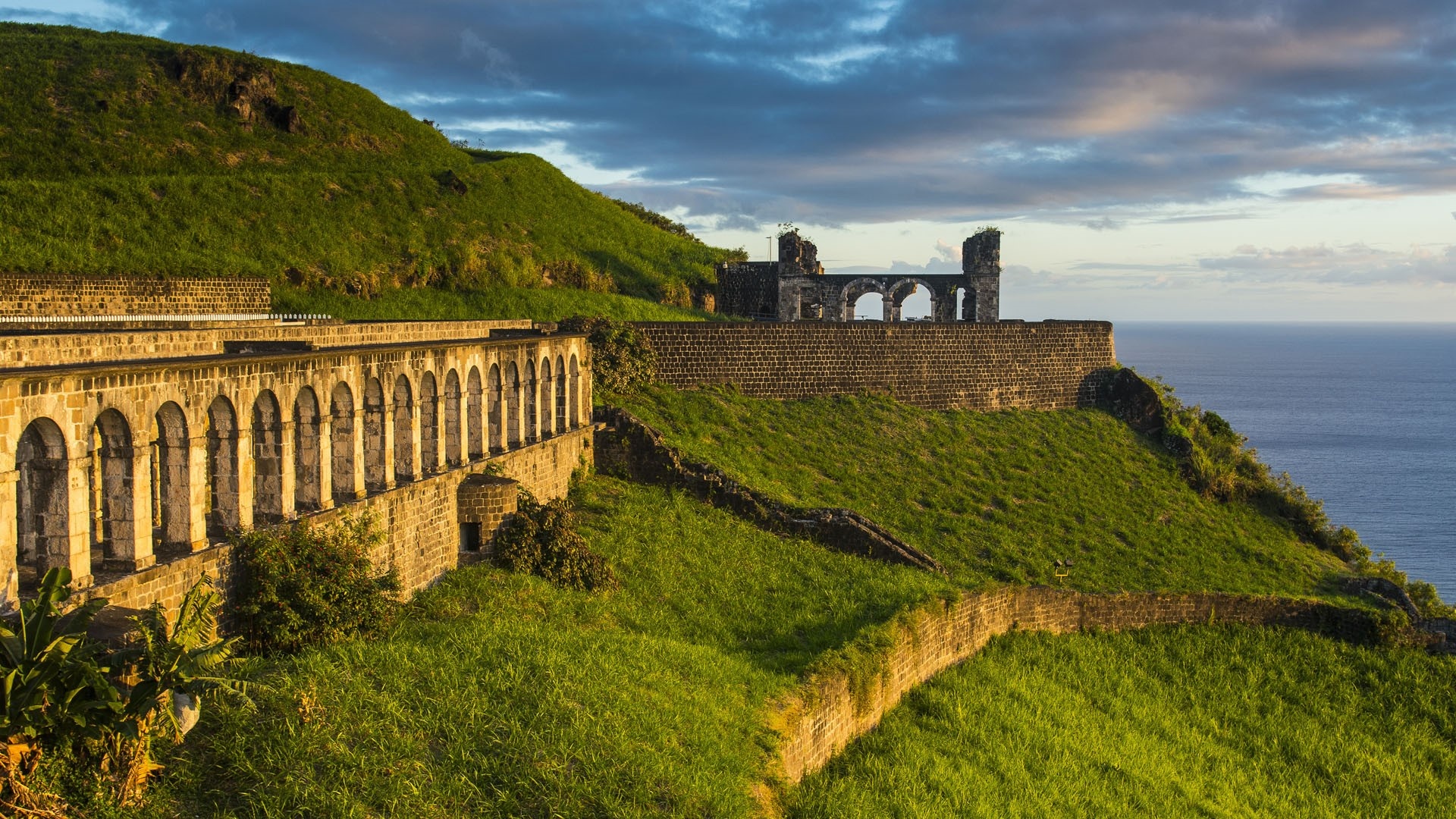 Brimstone Hill Fortress, UNESCO World Heritage Site, Historical landmark, Spectacular views, 1920x1080 Full HD Desktop