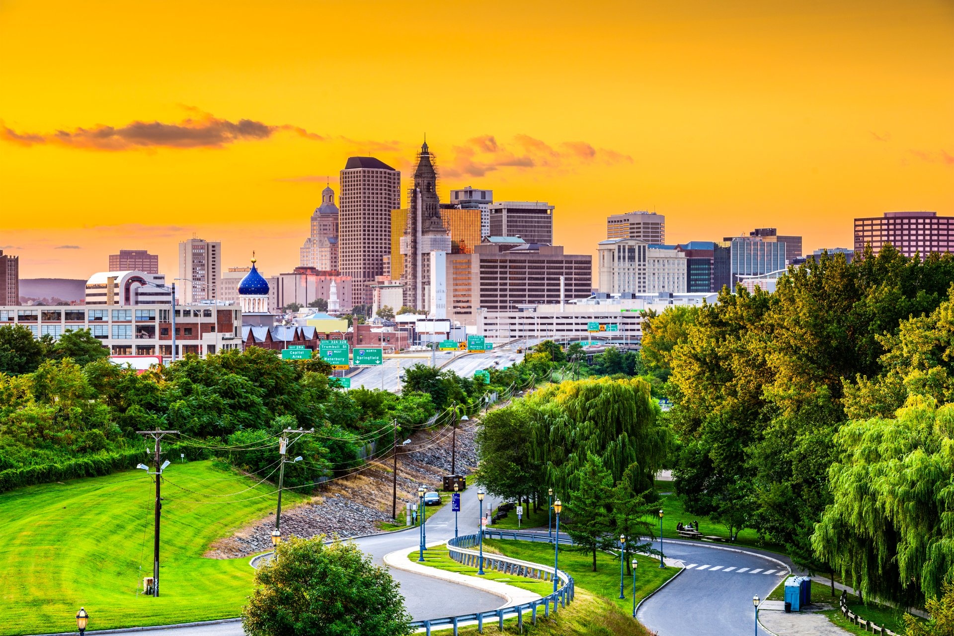 Hartford Skyline, 4K wallpaper hintergrnde, 1920x1280 HD Desktop