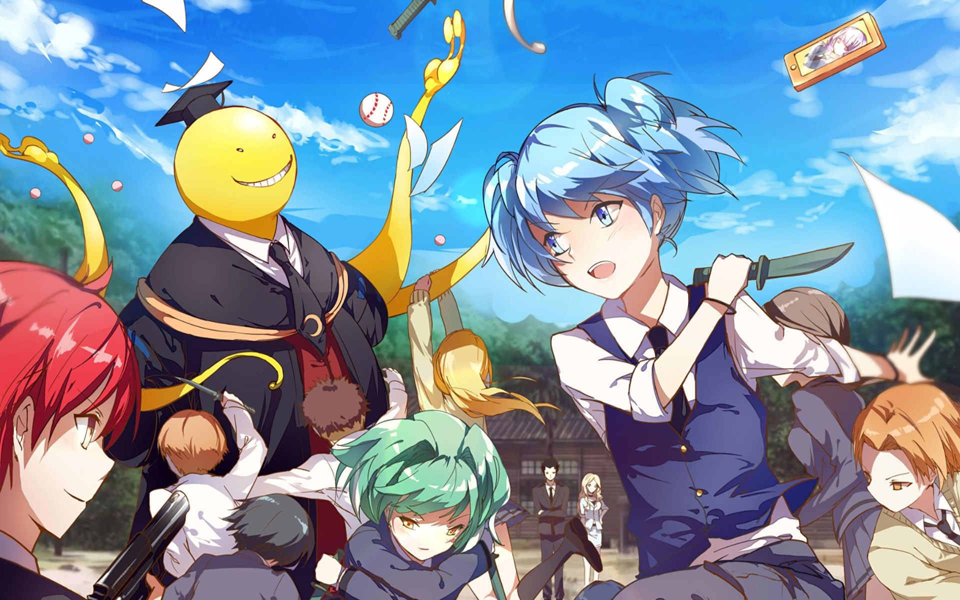 Assassination Classroom 4K, High-resolution wallpapers, Anime backgrounds, Dynamic visuals, 1920x1200 HD Desktop