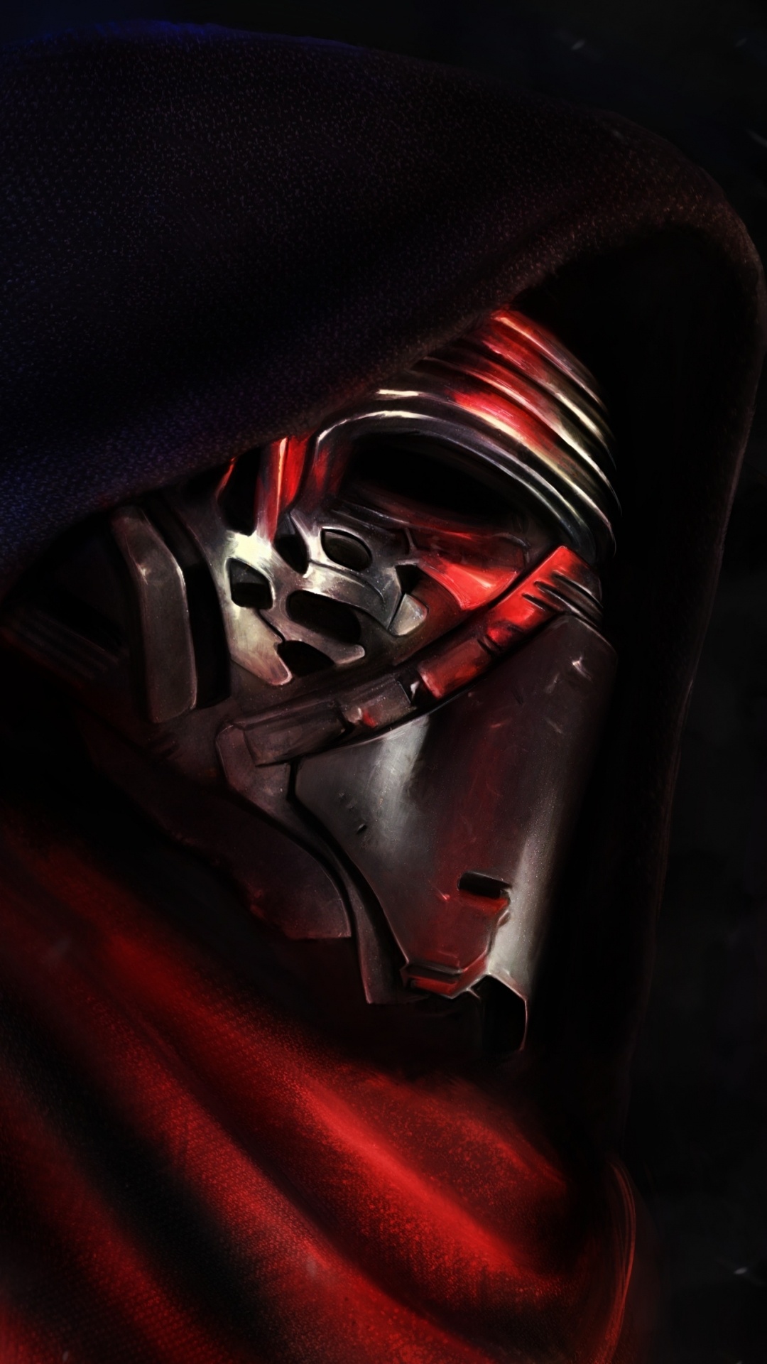 Kylo Ren Mask, Striking iPhone wallpaper, Masked menace, Supreme Leader, 1080x1920 Full HD Phone