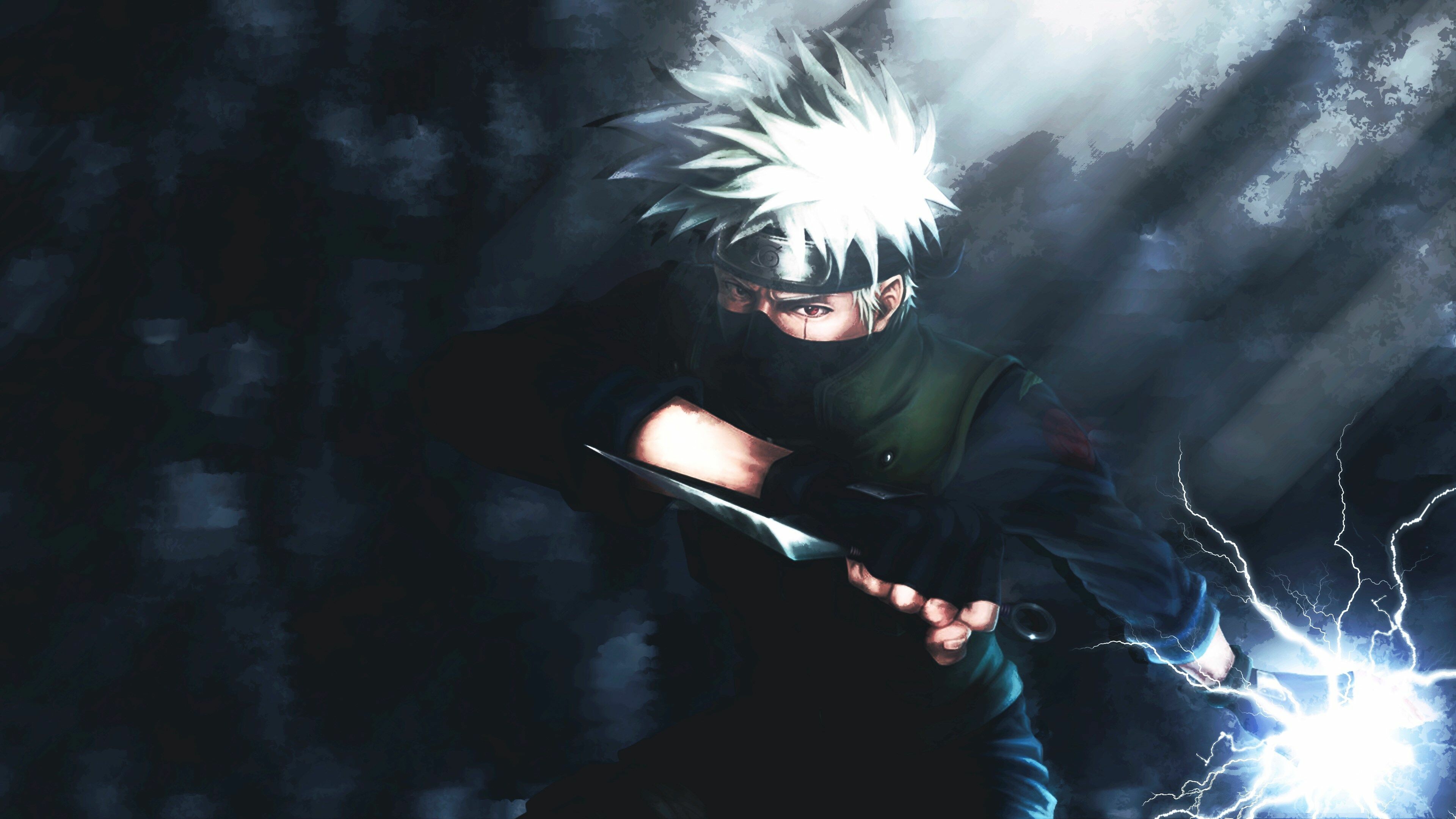 4k resolution, Naruto wallpapers, Kakashi Hatake, Anime fights, 3840x2160 4K Desktop