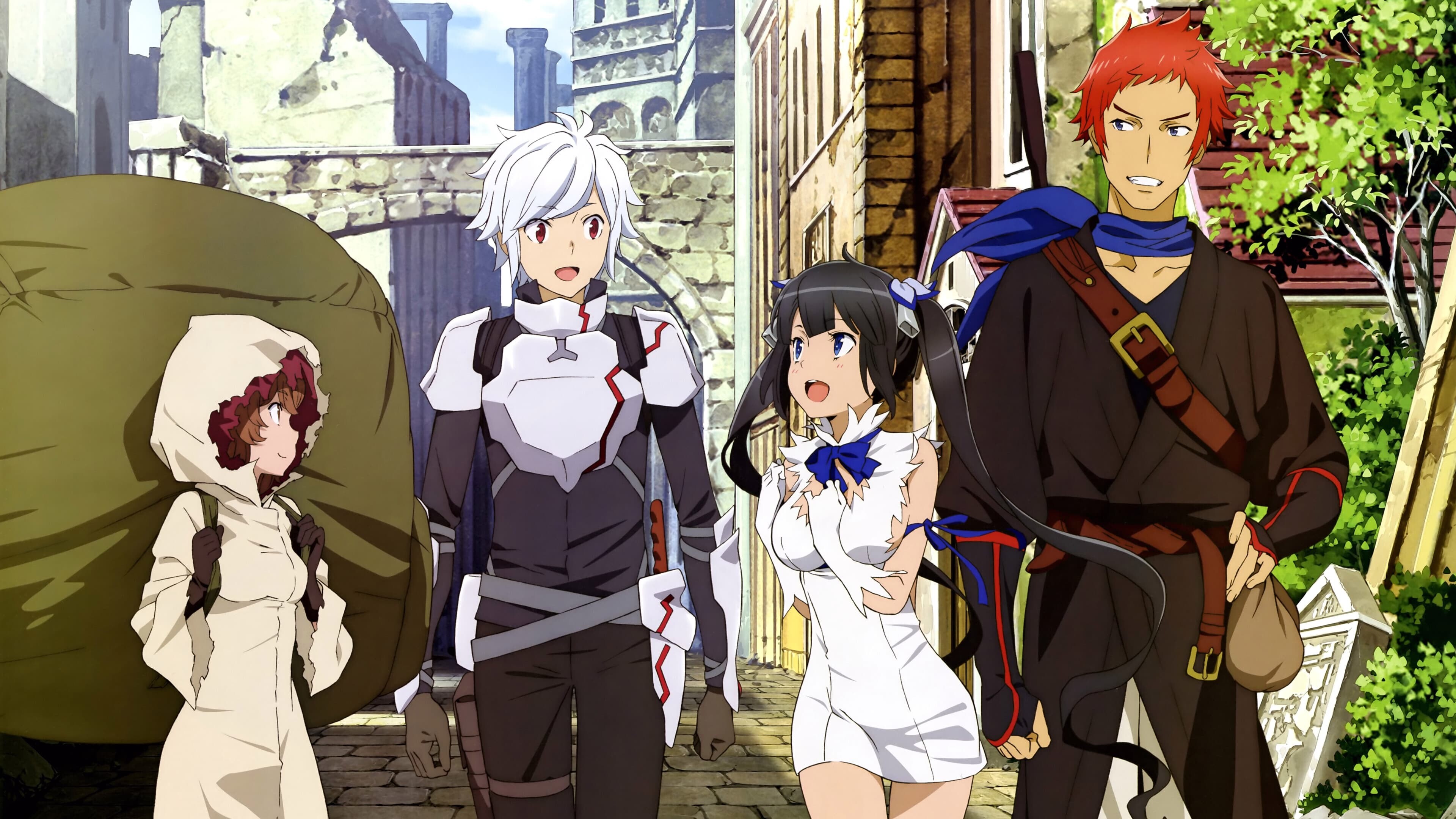 Is It Wrong to Try to Pick Up Girls in a Dungeon?, Exciting TV series, Movie database backdrops, Captivating imagery, 3840x2160 4K Desktop