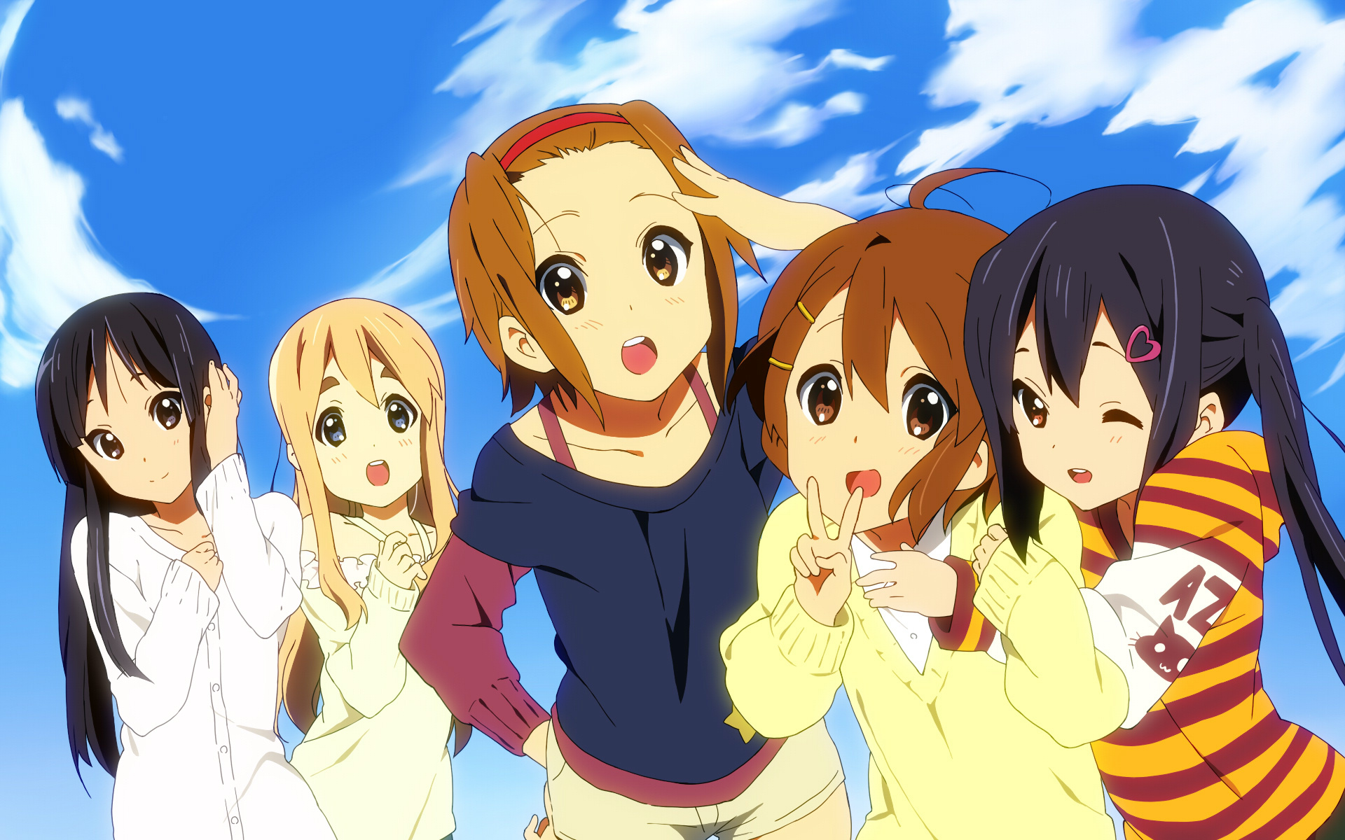 K-On! Anime, Musical aesthetics, Artistic wallpaper, Joyful spirit, 1920x1200 HD Desktop