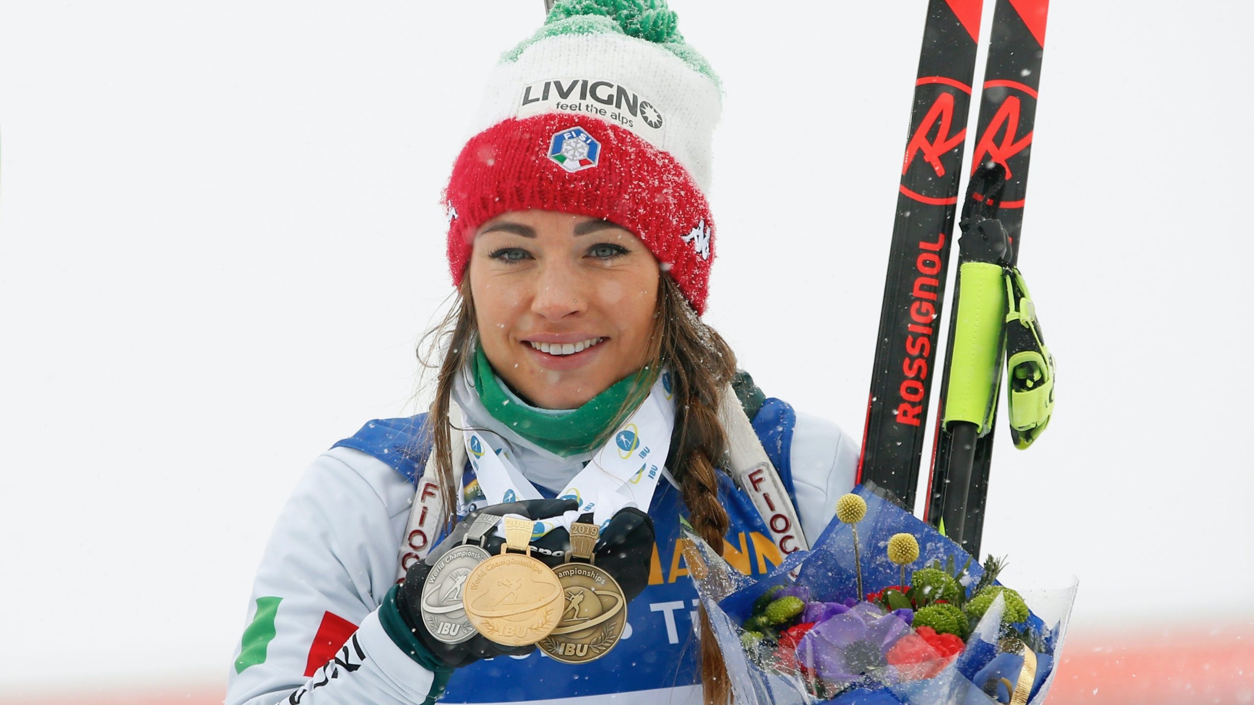 Medals, Dorothea Wierer Wallpaper, 2560x1440 HD Desktop