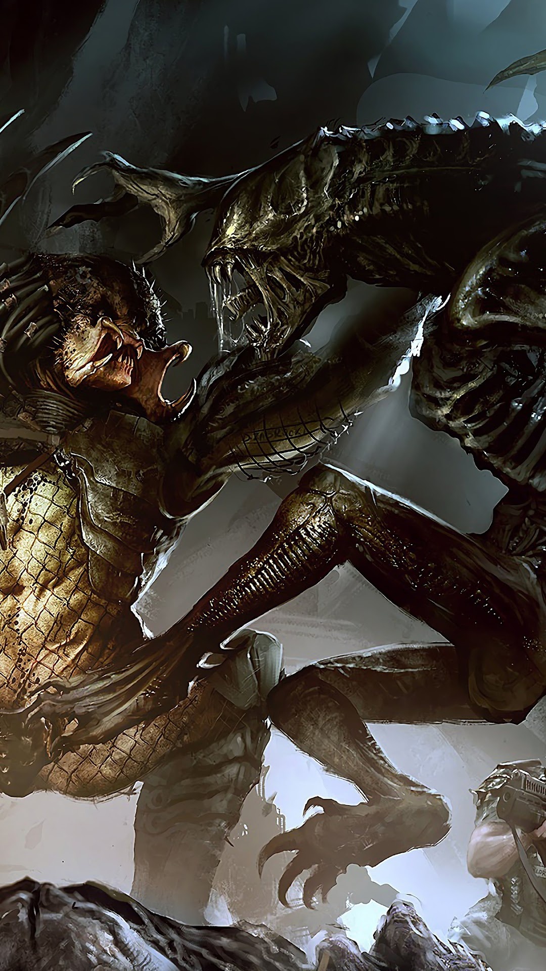 Predator alien xenomorph, Phone iphone wallpaper, Free download, Extraterrestrial encounter, 1080x1920 Full HD Phone