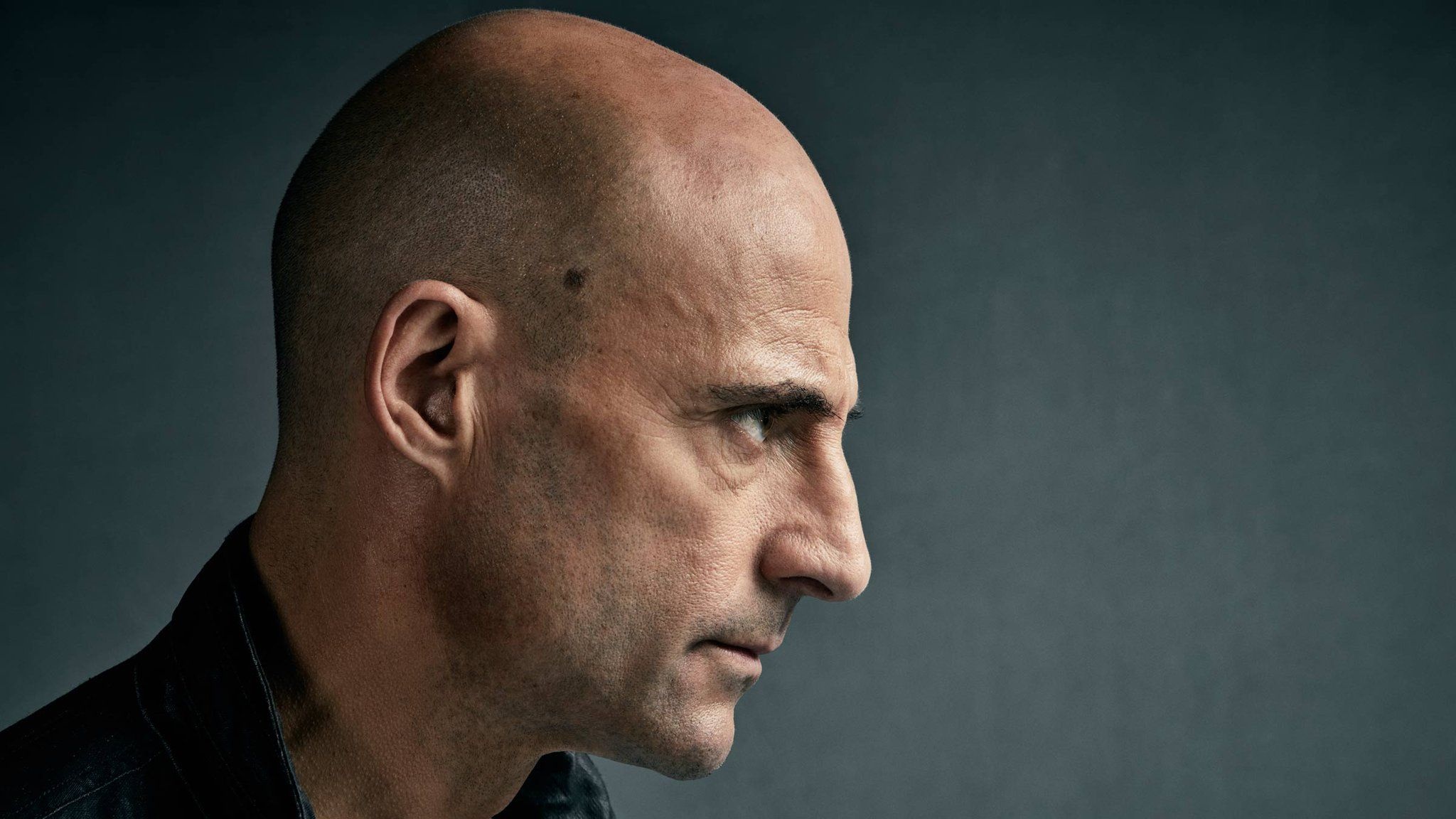 Mark Strong, News, Twitter, Bald with Beard, 2050x1160 HD Desktop