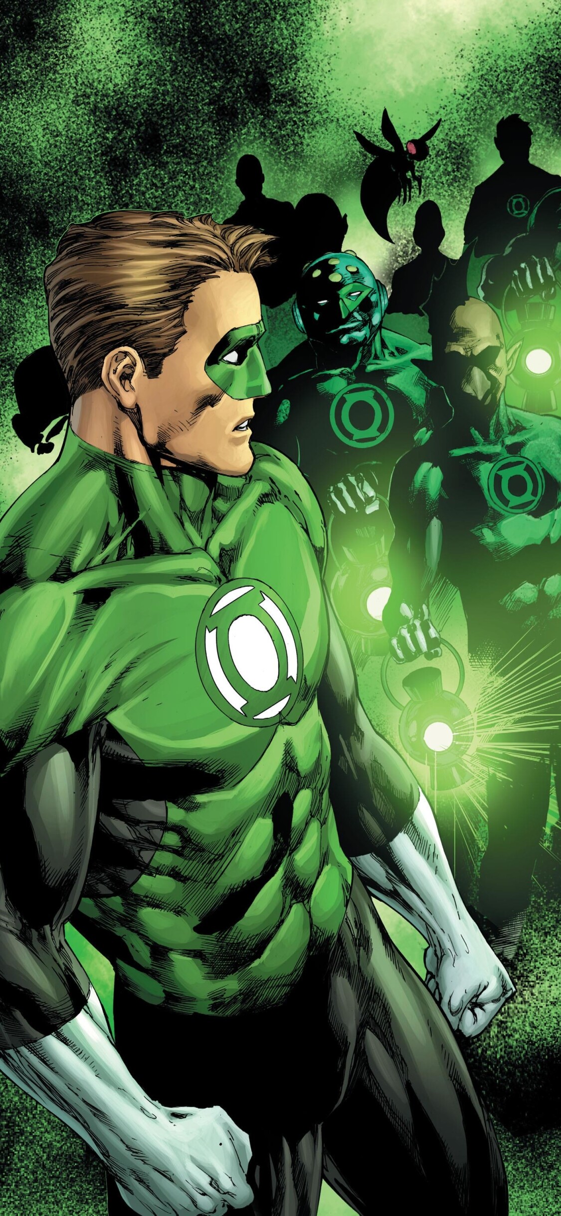 Green Lantern comics, Iconic superhero, DC Comics franchise, 1130x2440 HD Phone