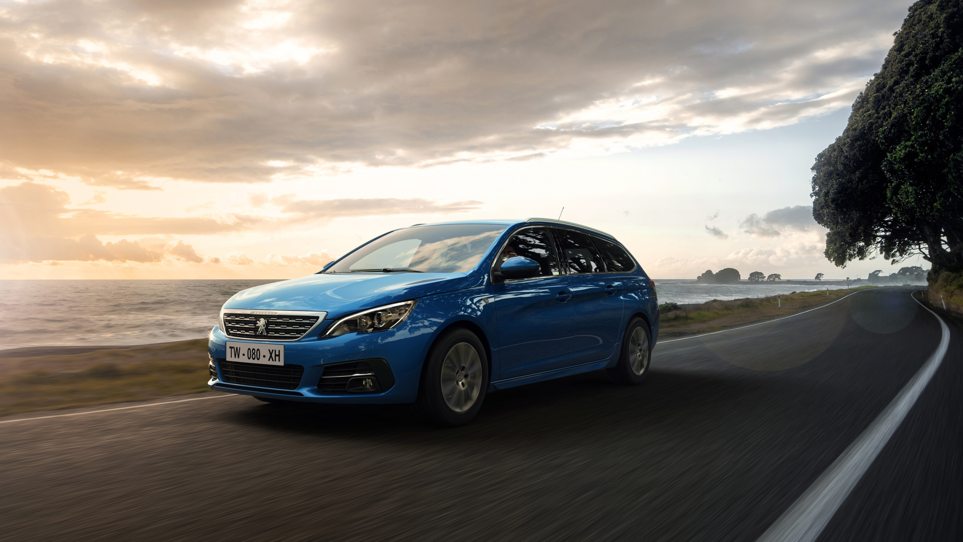 Peugeot 308 SW, Road trip beauty, Stunning car wallpapers, Capture the essence of adventure, 3840x2160 4K Desktop