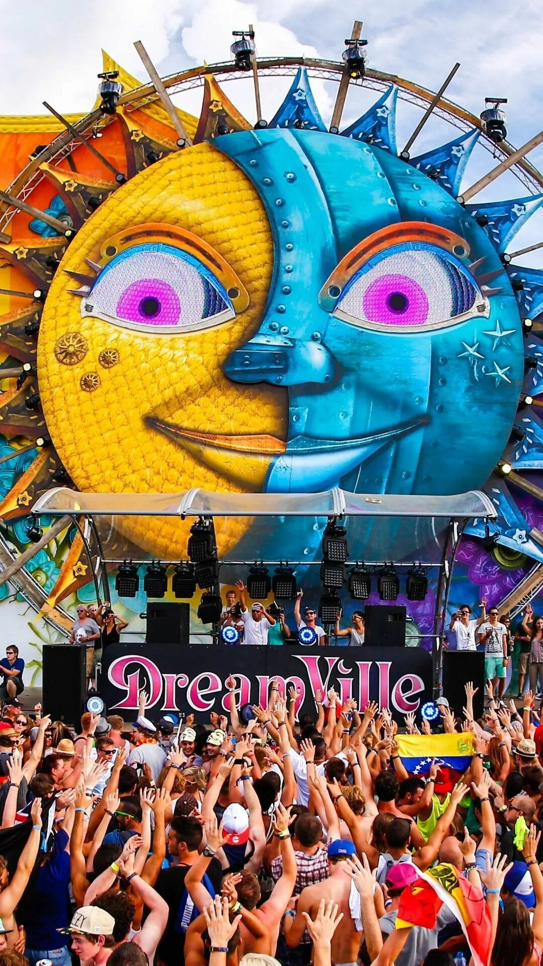 Tomorrowland magic, Electronic dance paradise, Epic stages, Unforgettable sets, 1080x1920 Full HD Phone