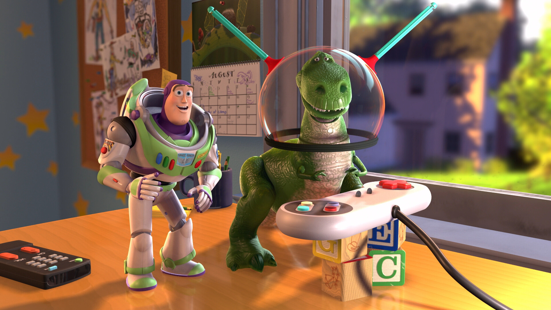 Buzz and Rex, Toy Story Wallpaper, 1920x1080 Full HD Desktop